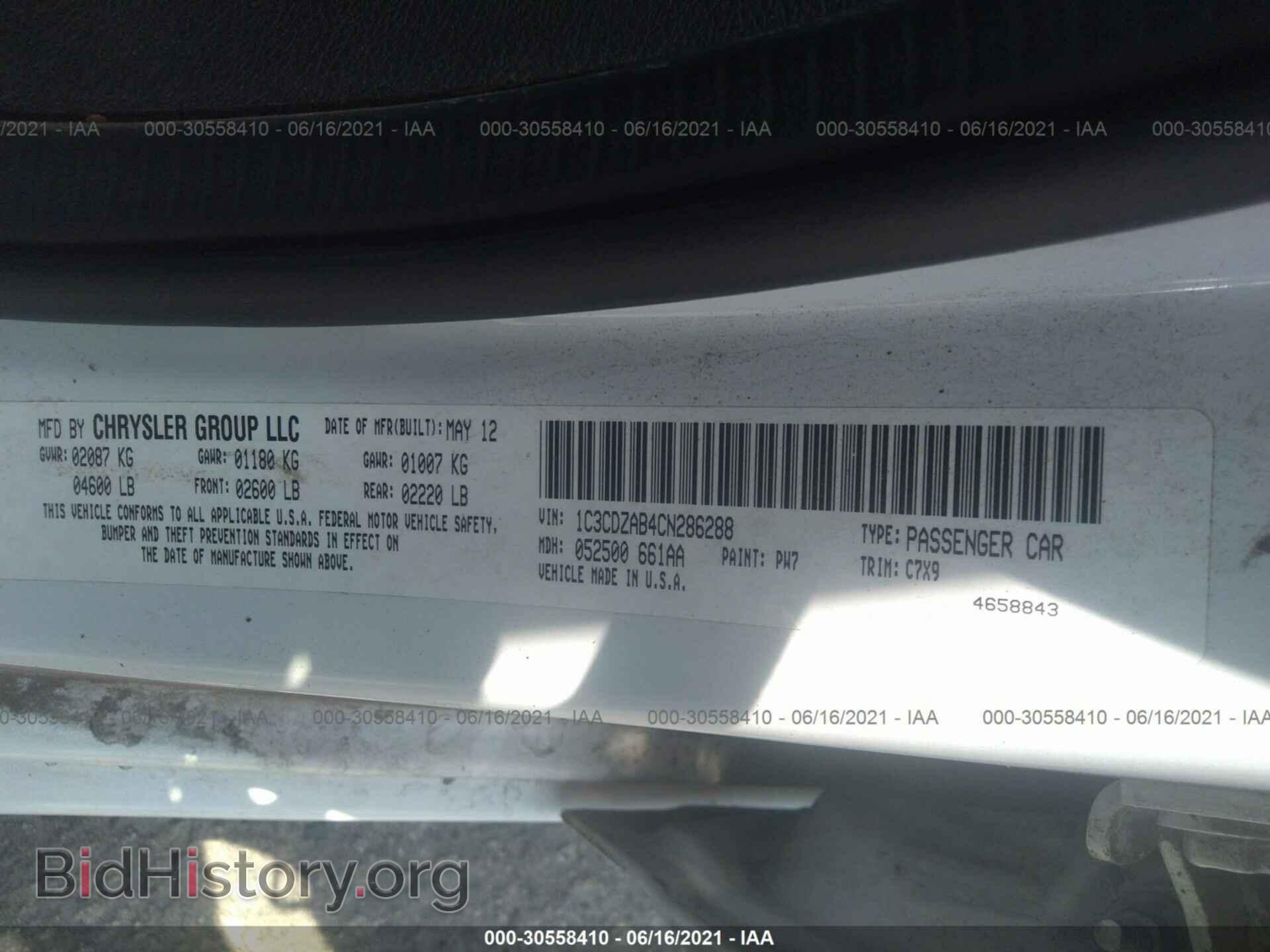 2012 DODGE AVENGER - VIN: 1C3CDZAB4CN286288 - Photo 9