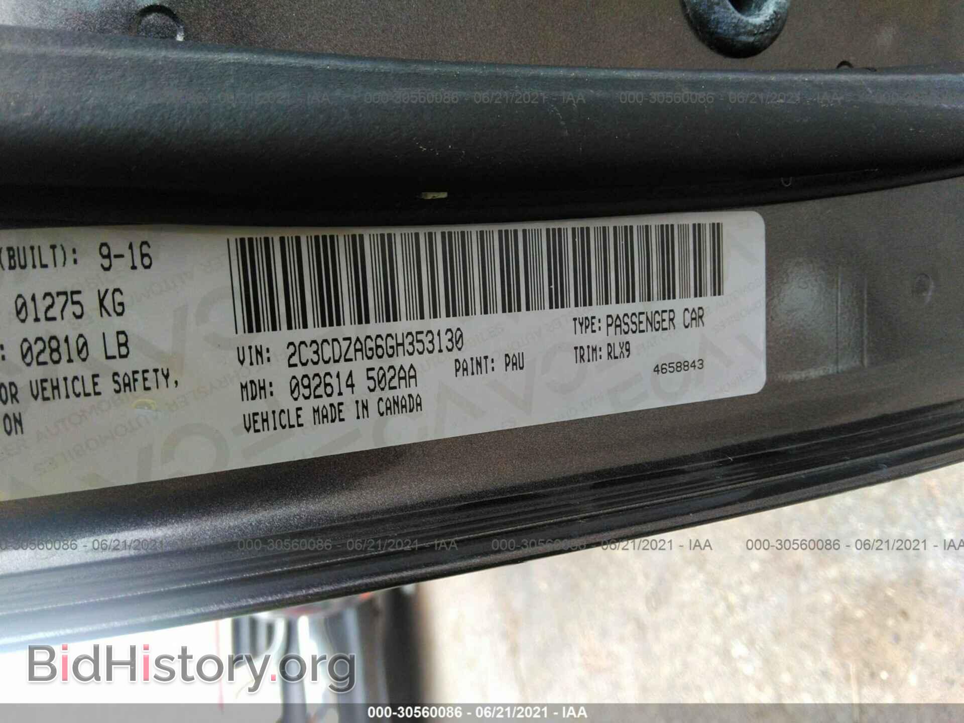 2016 DODGE CHALLENGER - VIN: 2C3CDZAG6GH353130 - Фото 9