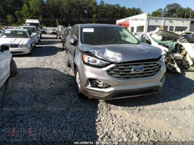 2021 Ford EDGE SEL/ST-Line, серебристый — VIN 2FMPK4J94MBA04100, IAAI
