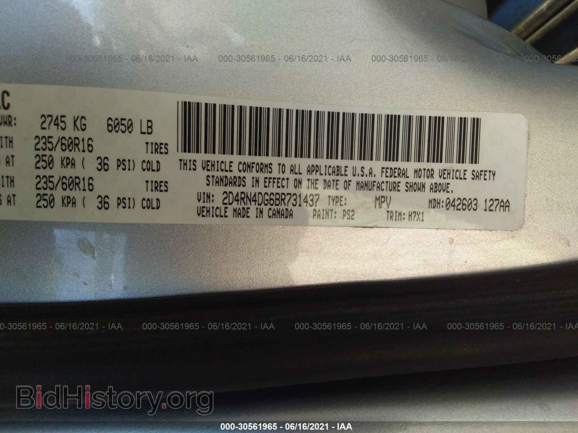 2011 DODGE GRAND CARAVAN - VIN: 2D4RN4DG6BR731437 - Фото 9