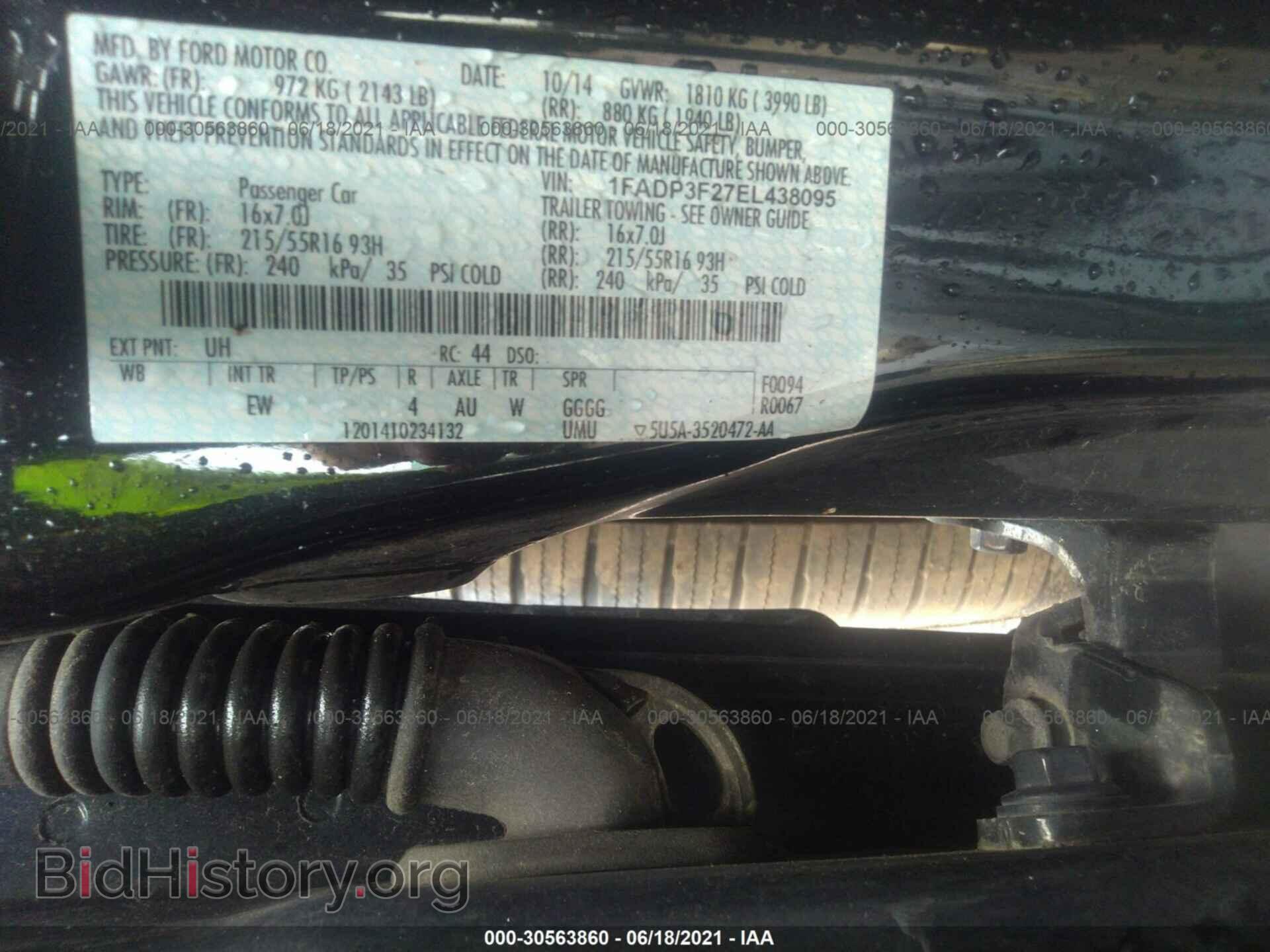 2014 FORD FOCUS - VIN: 1FADP3F27EL438095 - Photo 9