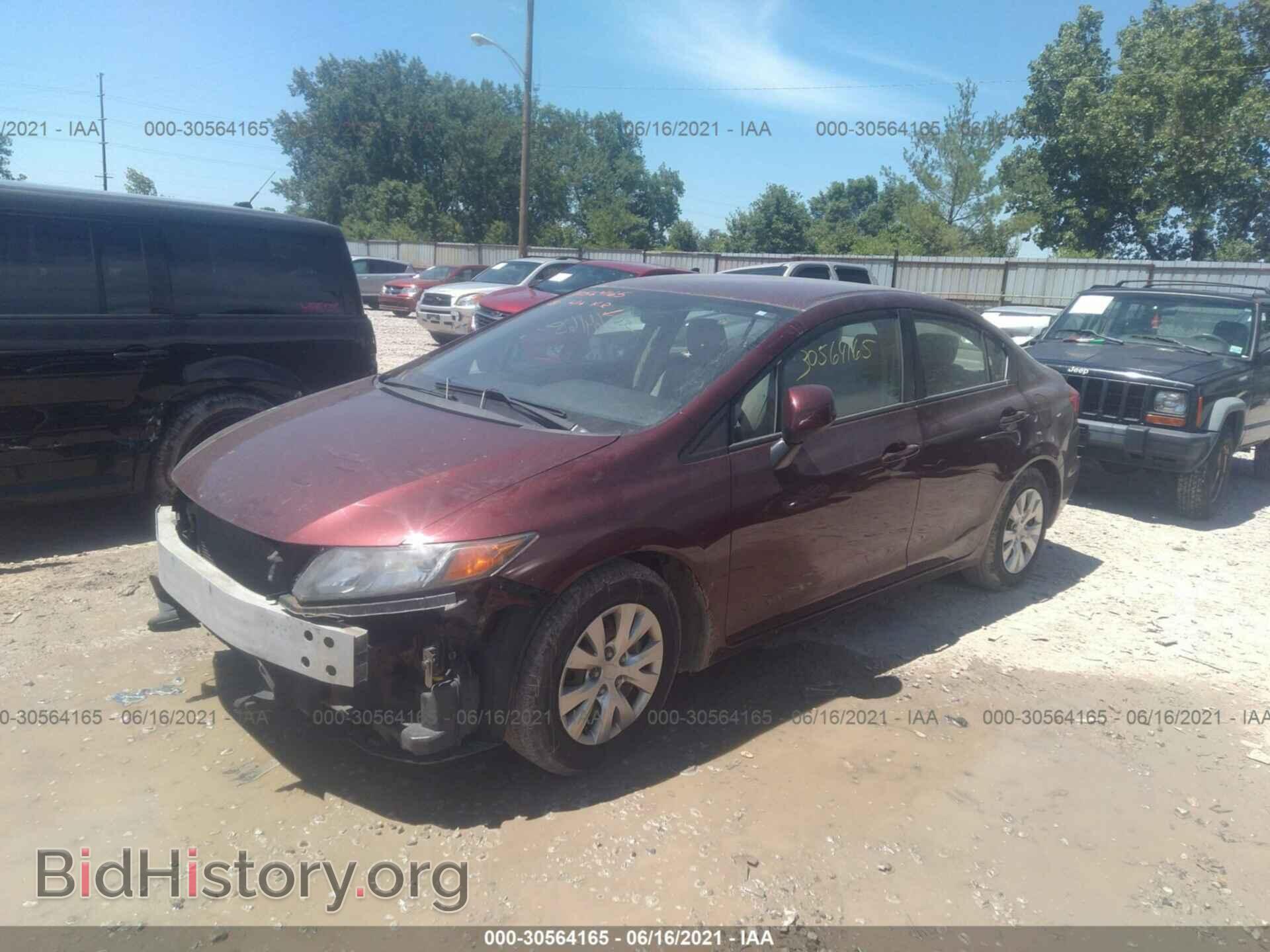 2012 HONDA CIVIC SDN - VIN: 19XFB2F51CE072811 - Фото 2