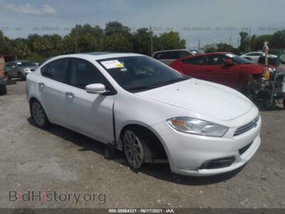 2014 Dodge DART Limited, белый — VIN 1C3CDFCB2ED830839, IAAI