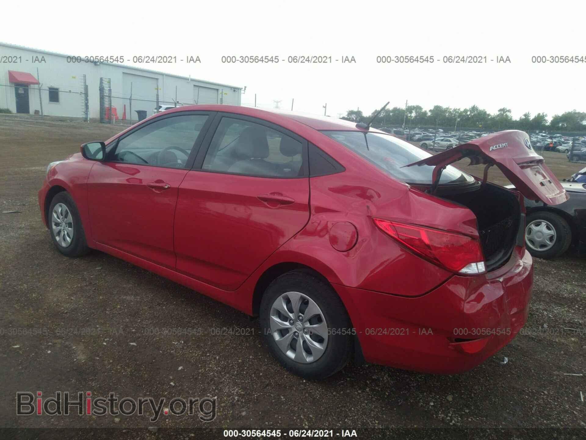 2016 HYUNDAI ACCENT - VIN: KMHCT4AE9GU064302 - Фото 3