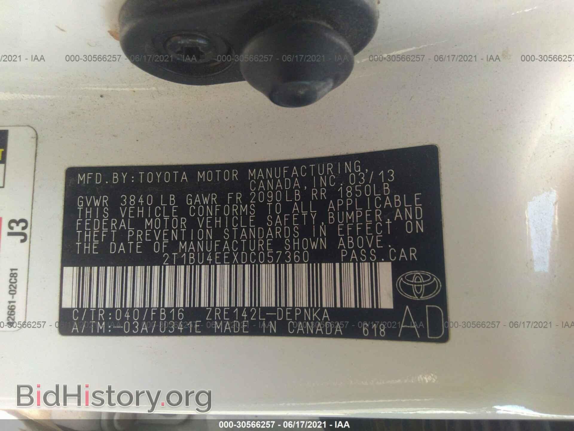 2013 TOYOTA COROLLA - VIN: 2T1BU4EEXDC057360 - Photo 9