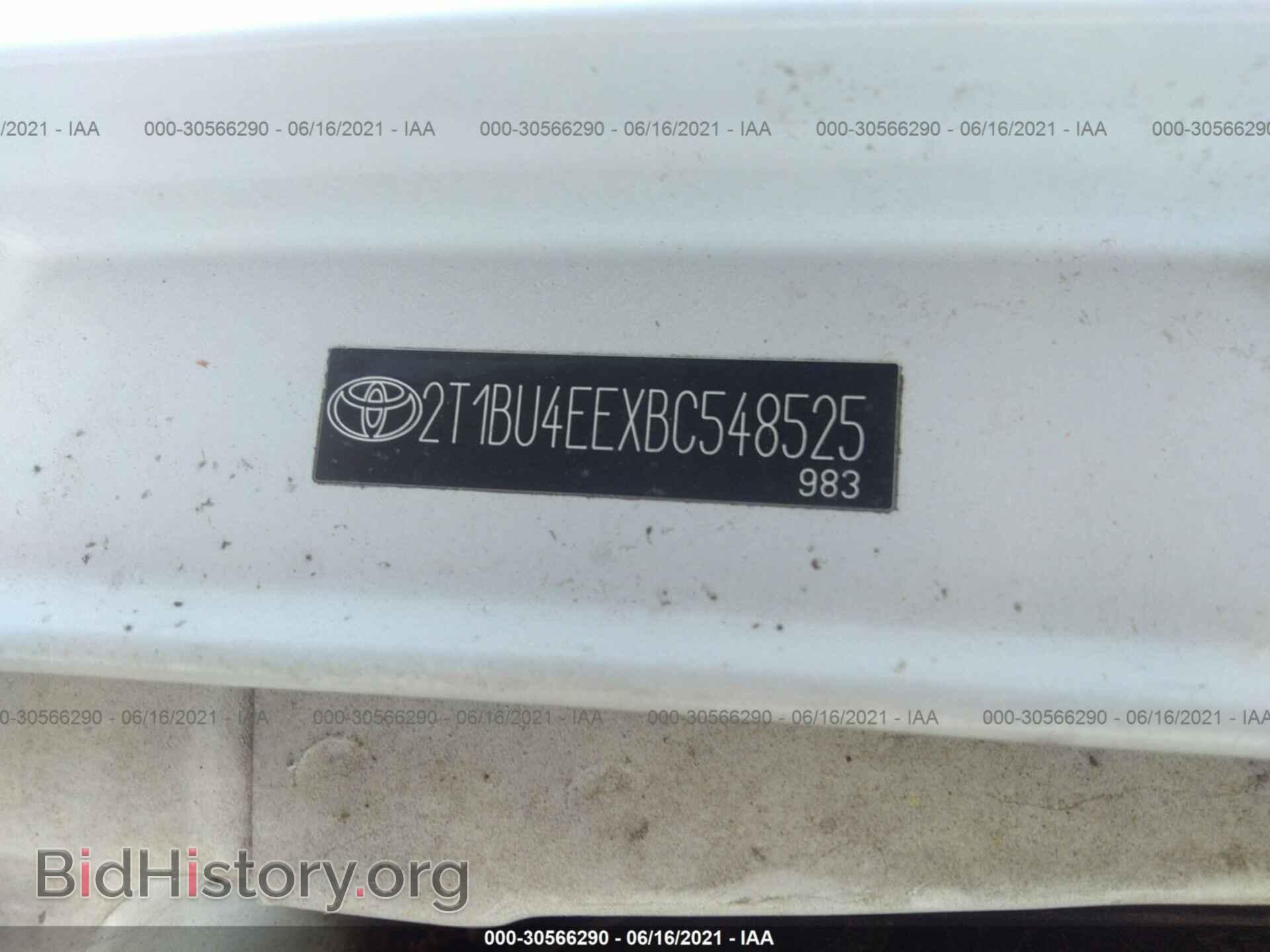 2011 TOYOTA COROLLA - VIN: 2T1BU4EEXBC548525 - Photo 9