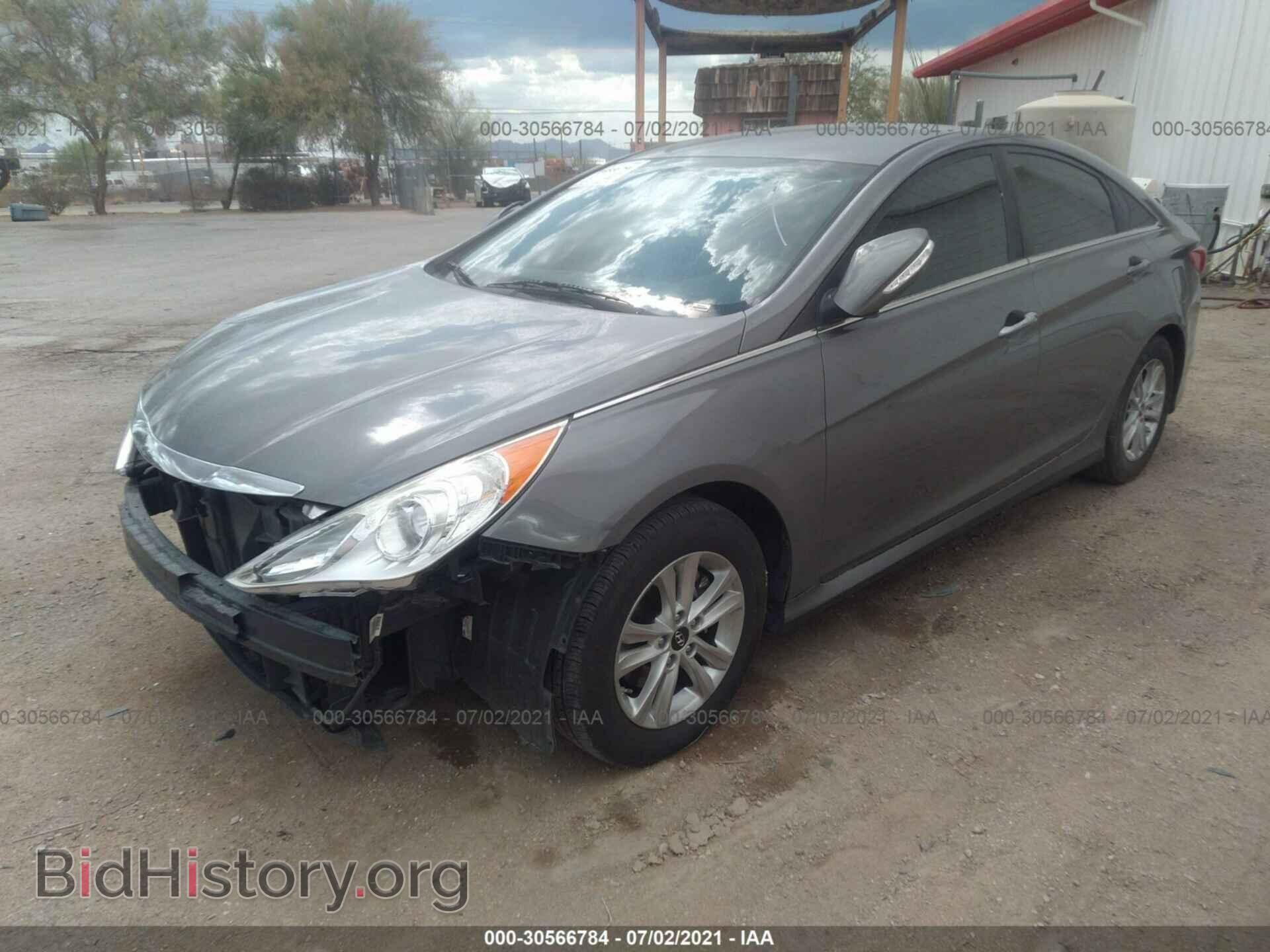 2014 HYUNDAI SONATA - VIN: 5NPEB4AC1EH902733 - Фото 2