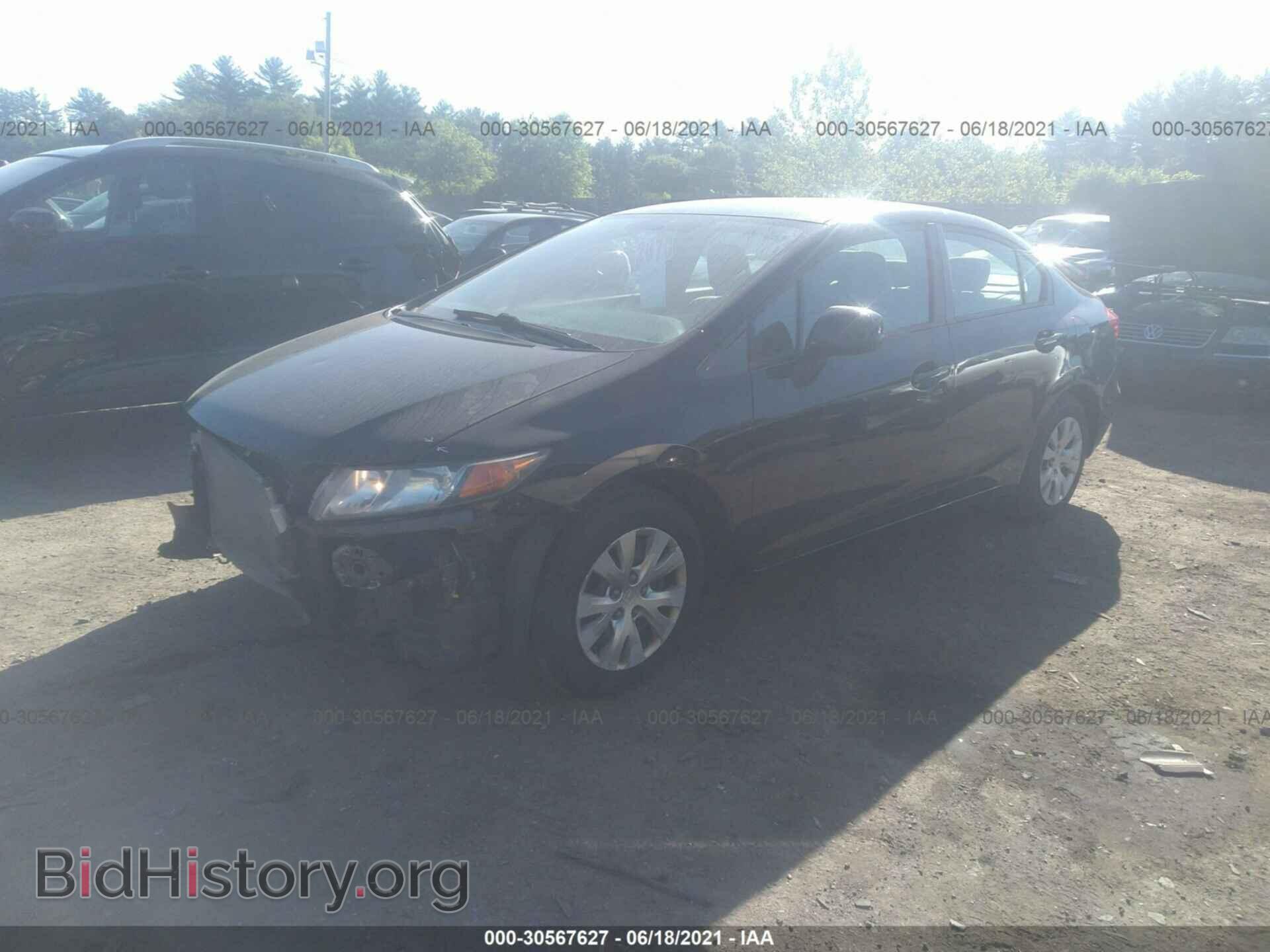 2012 HONDA CIVIC SDN - VIN: 2HGFB2F51CH610011 - Фото 2