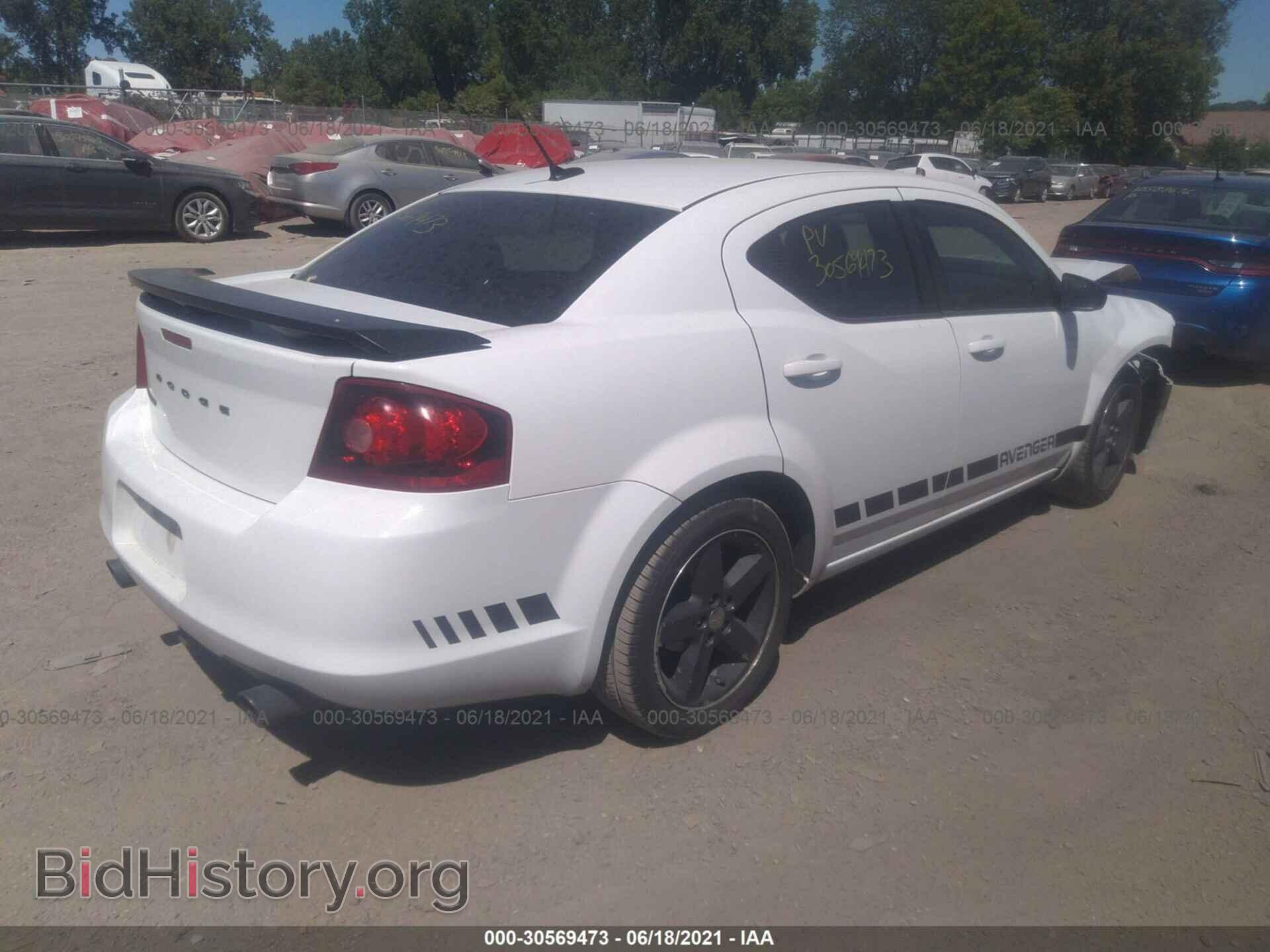 2013 DODGE AVENGER - VIN: 1C3CDZAG2DN756878 - Фото 4