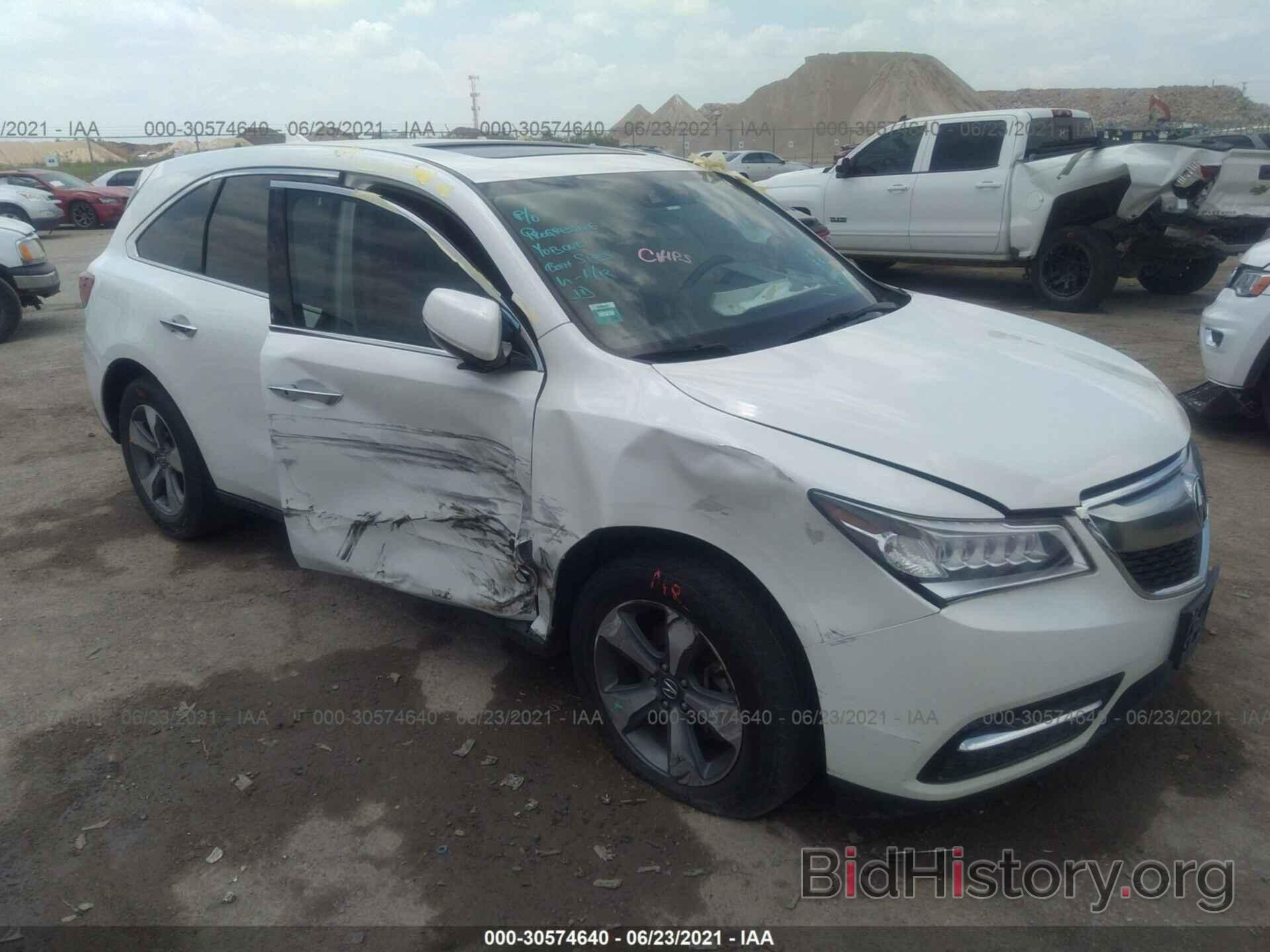 Фотография 5FRYD3H26GB019158 - ACURA MDX 2016