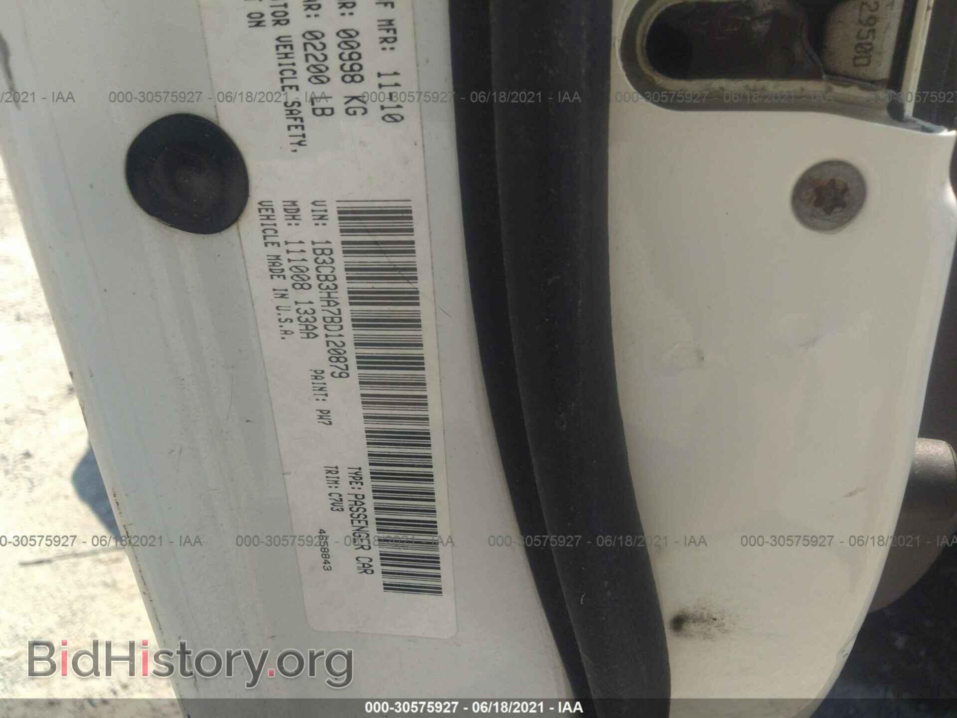 2011 DODGE CALIBER - VIN: 1B3CB3HA7BD120879 - Фото 9