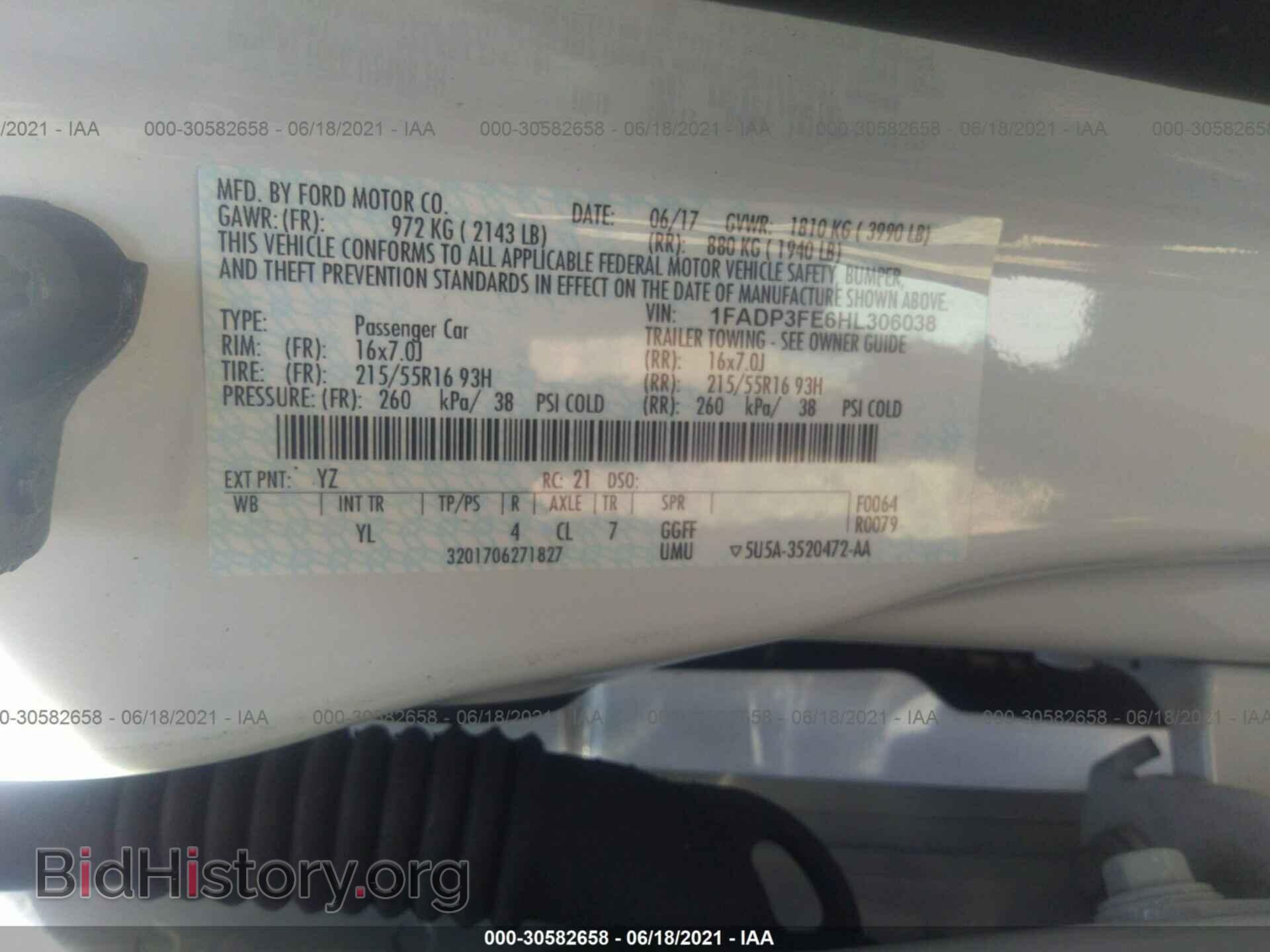2017 FORD FOCUS - VIN: 1FADP3FE6HL306038 - Photo 9