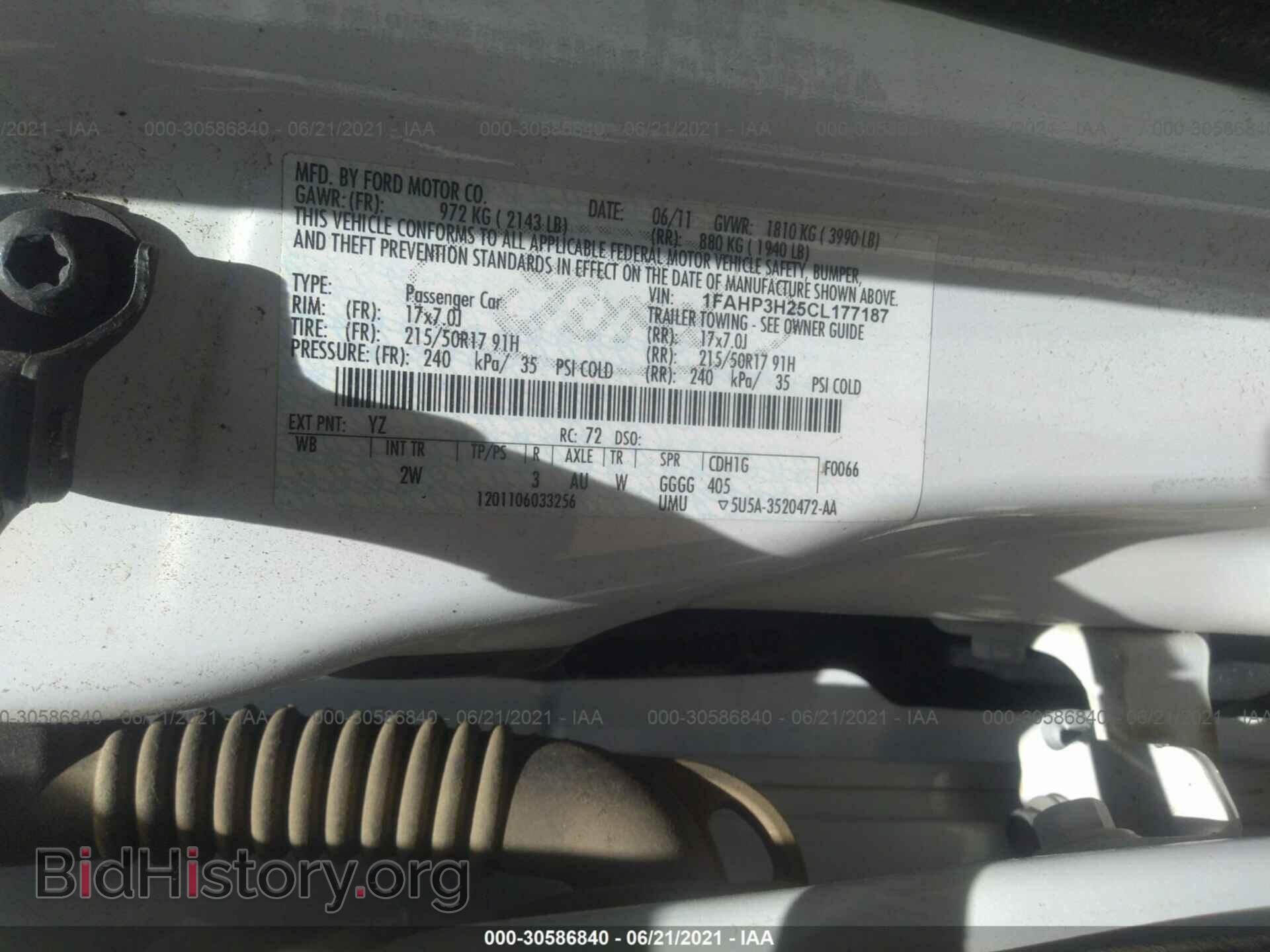 2012 FORD FOCUS - VIN: 1FAHP3H25CL177187 - Photo 9