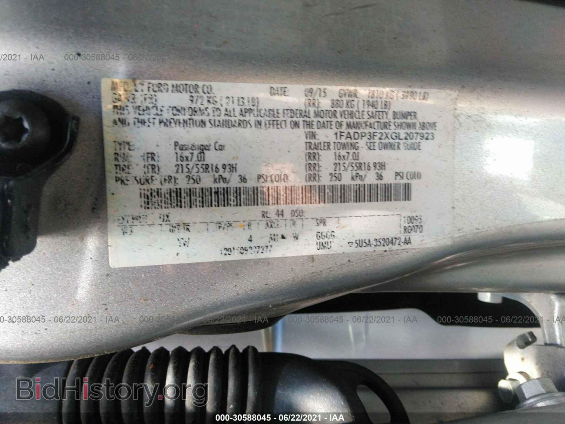 2016 FORD FOCUS - VIN: 1FADP3F2XGL207923 - Photo 9