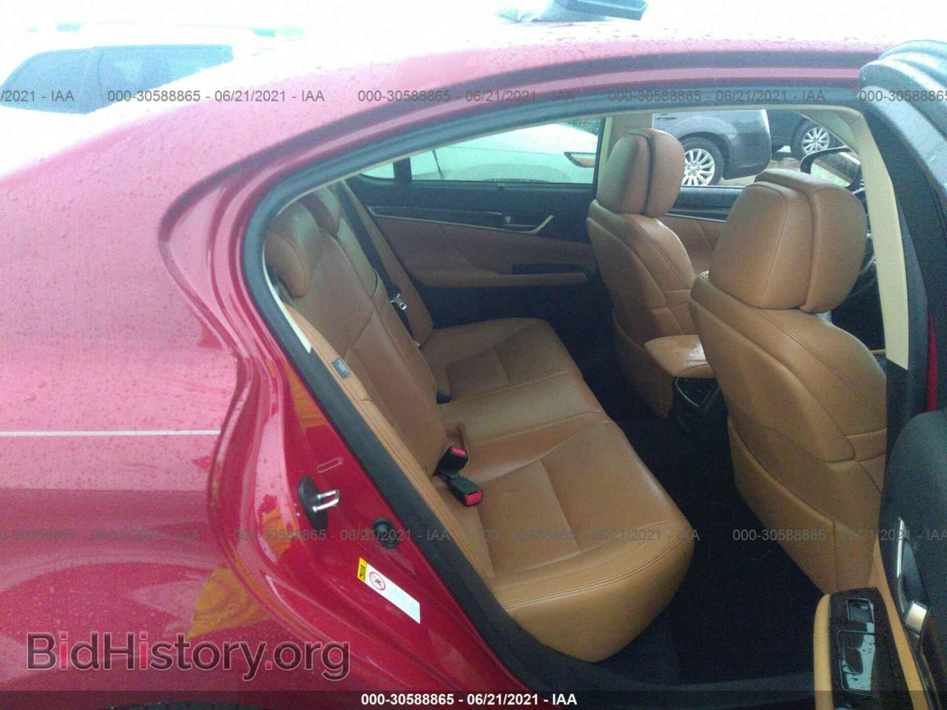 2013 LEXUS GS 350 - VIN: JTHBE1BL2D5011077 - Фото 8