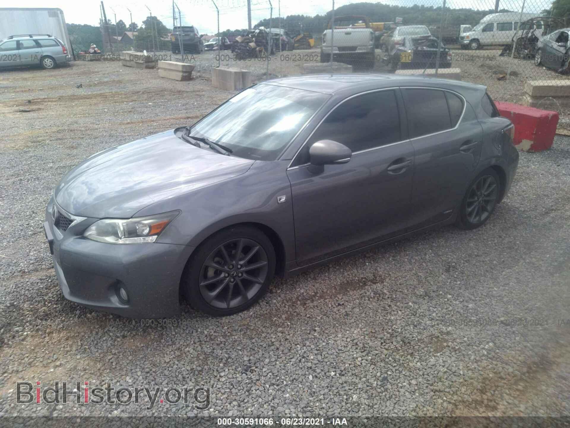 2012 LEXUS CT 200H - VIN: JTHKD5BH2C2101058 - Фото 2
