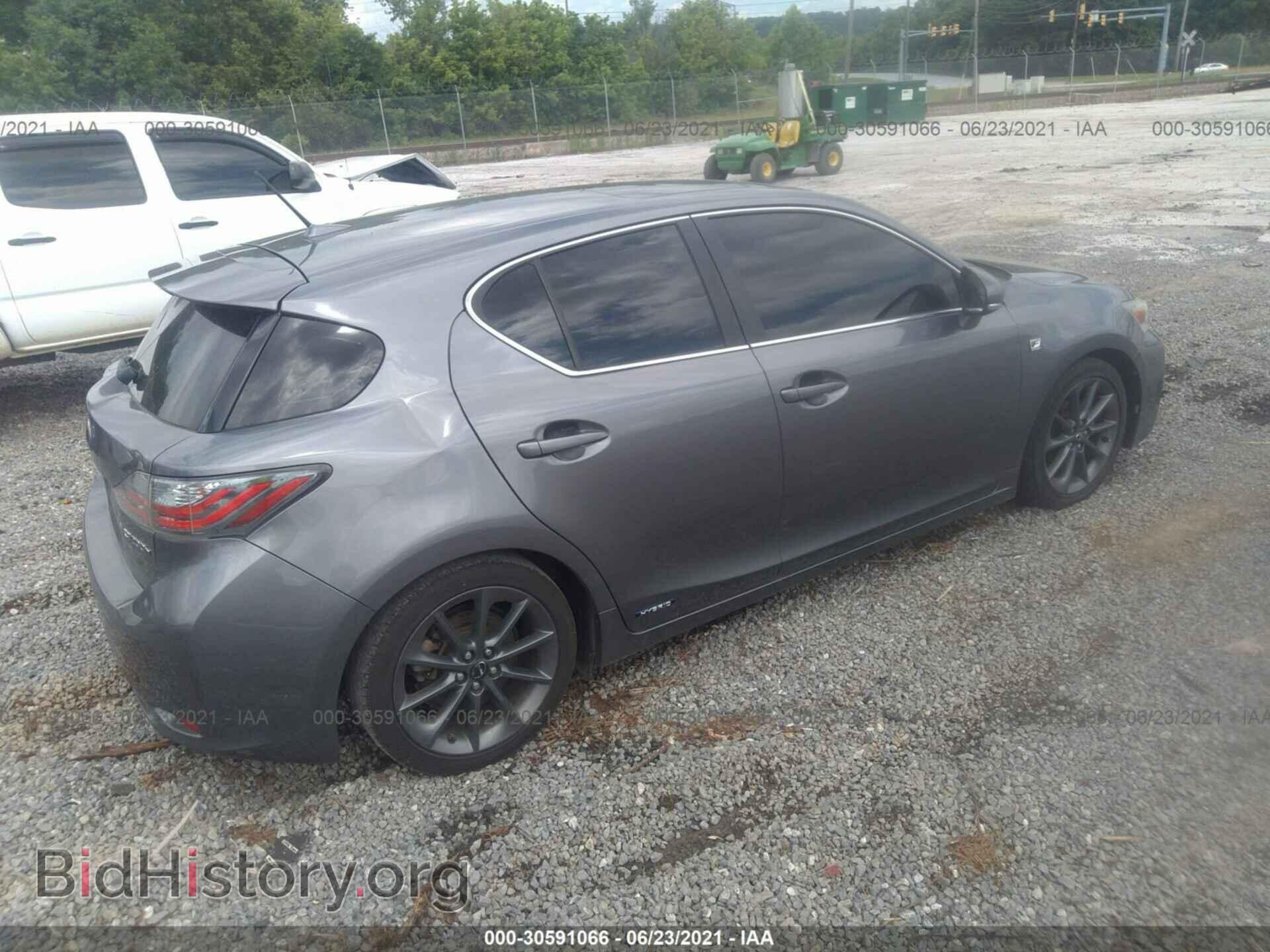 2012 LEXUS CT 200H - VIN: JTHKD5BH2C2101058 - Фото 4