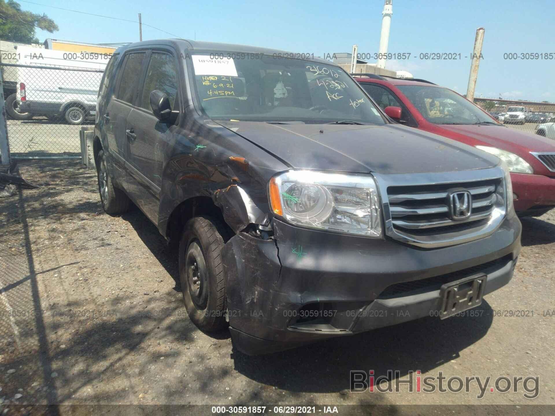 Фотография 5FNYF4H49FB005482 - HONDA PILOT 2015