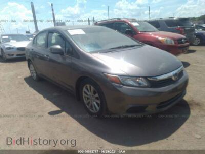 2012 Honda CIVIC SDN EX-L, серый — VIN 19XFB2F96CE004331, IAAI