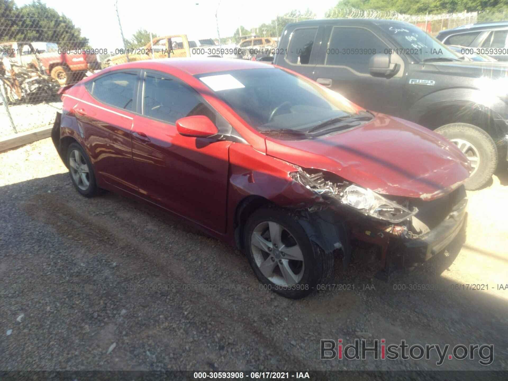 Photo KMHDH4AEXCU414939 - HYUNDAI ELANTRA 2012