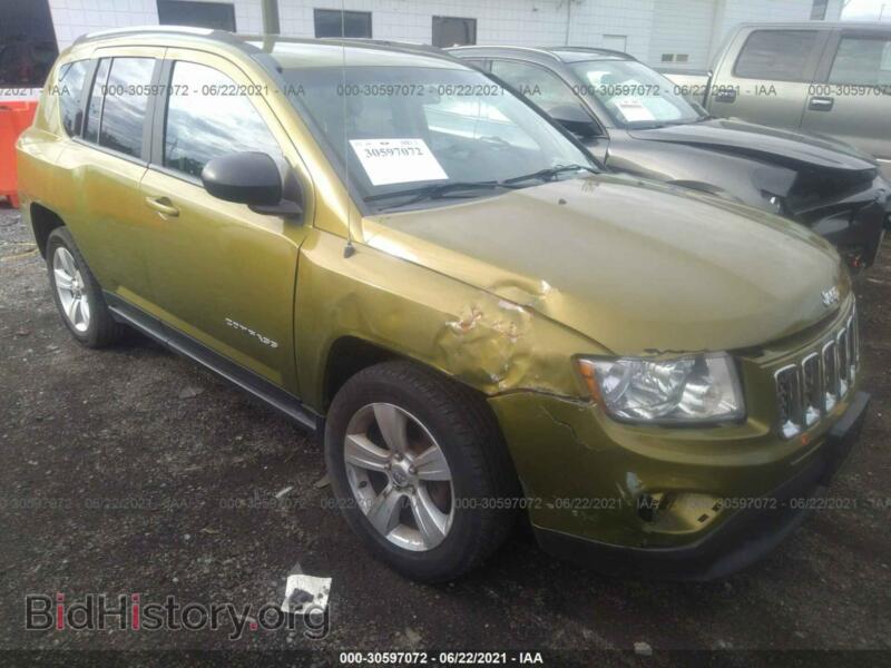 2012 Jeep COMPASS Sport (VIN 1C4NJDBB9CD555633) — фото 1 из 11, IAAI, повреждение: правая передняя часть