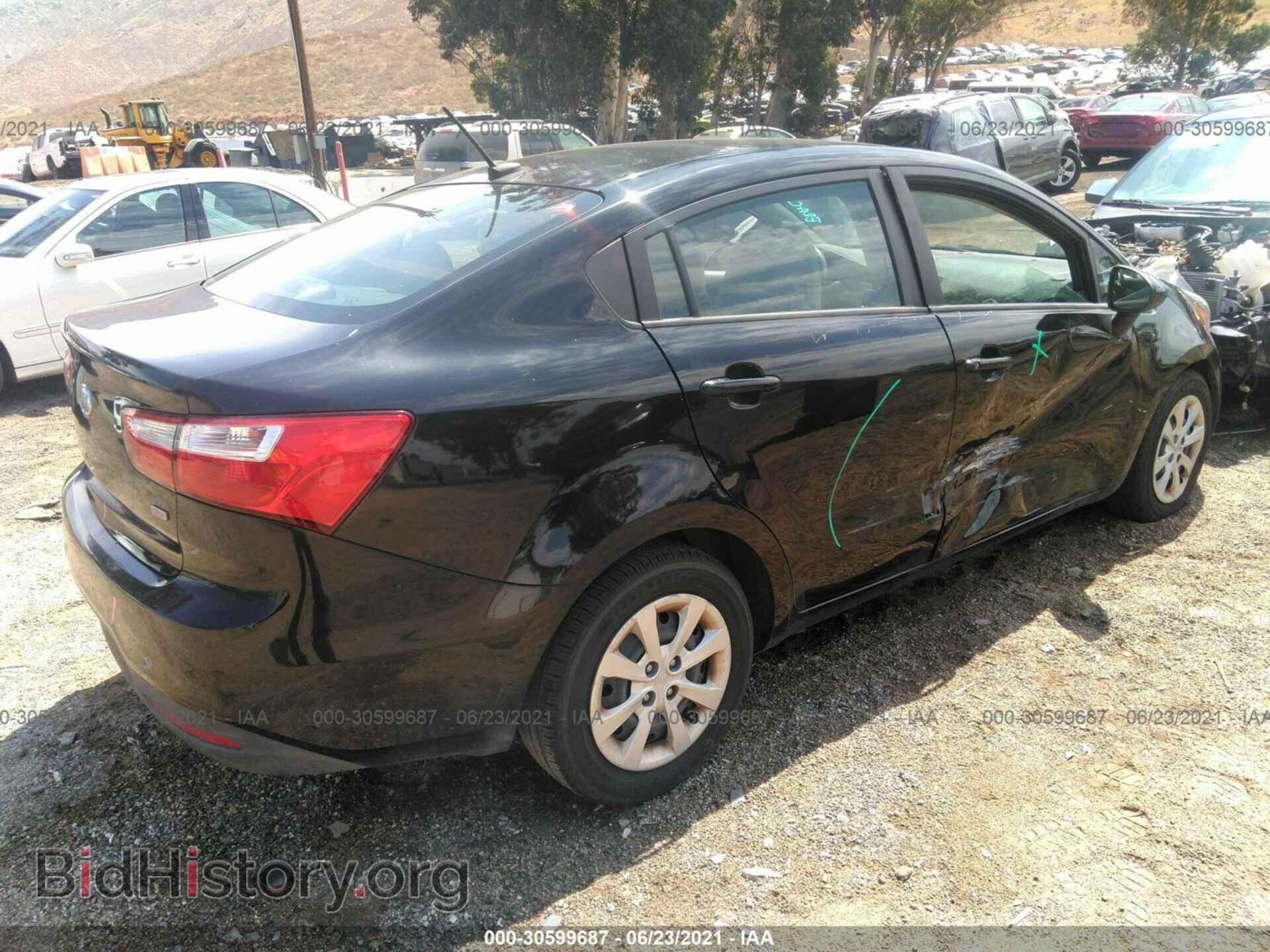 2012 KIA RIO - VIN: KNADM4A35C6044807 - Фото 4
