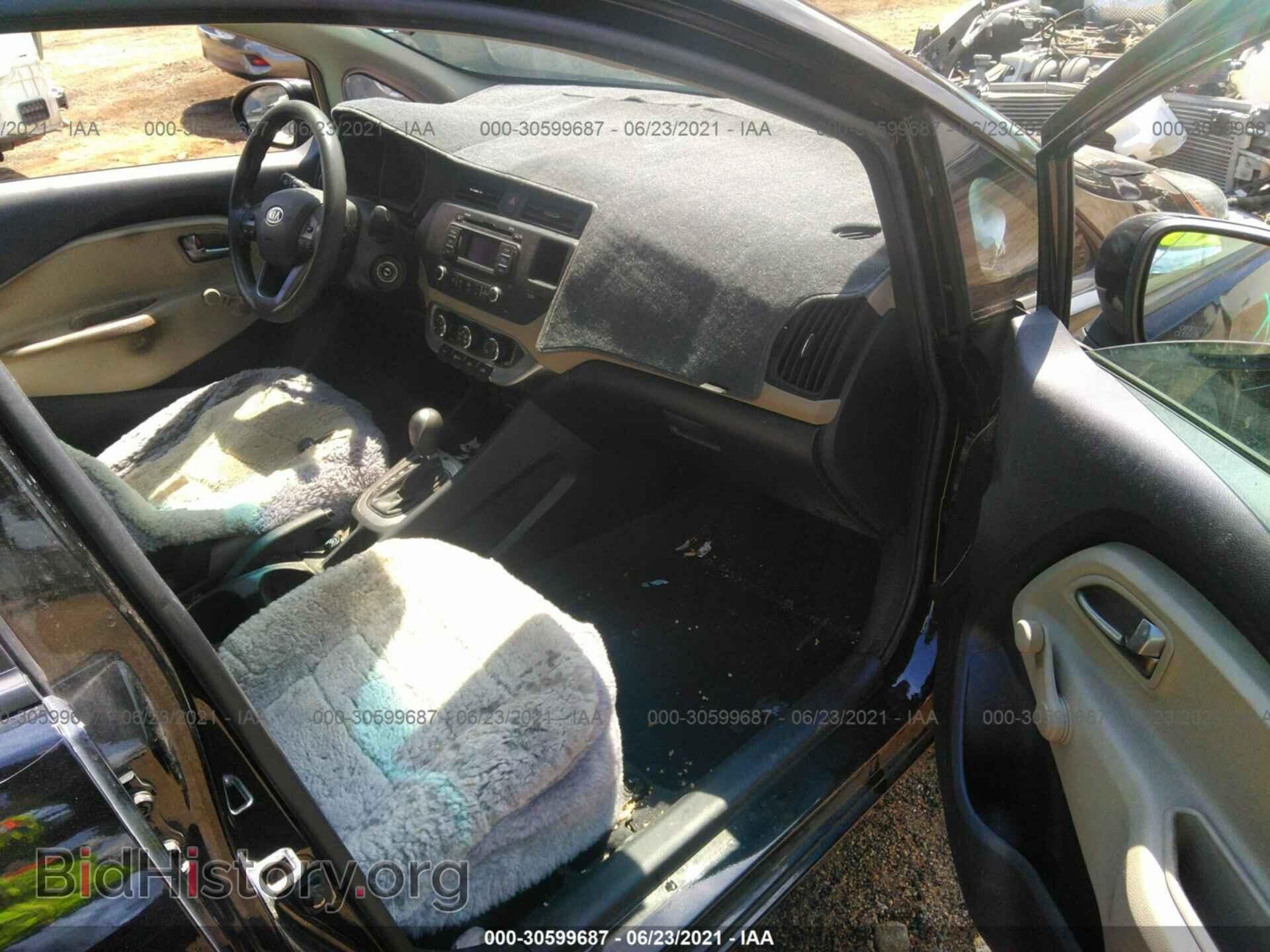 2012 KIA RIO - VIN: KNADM4A35C6044807 - Фото 5