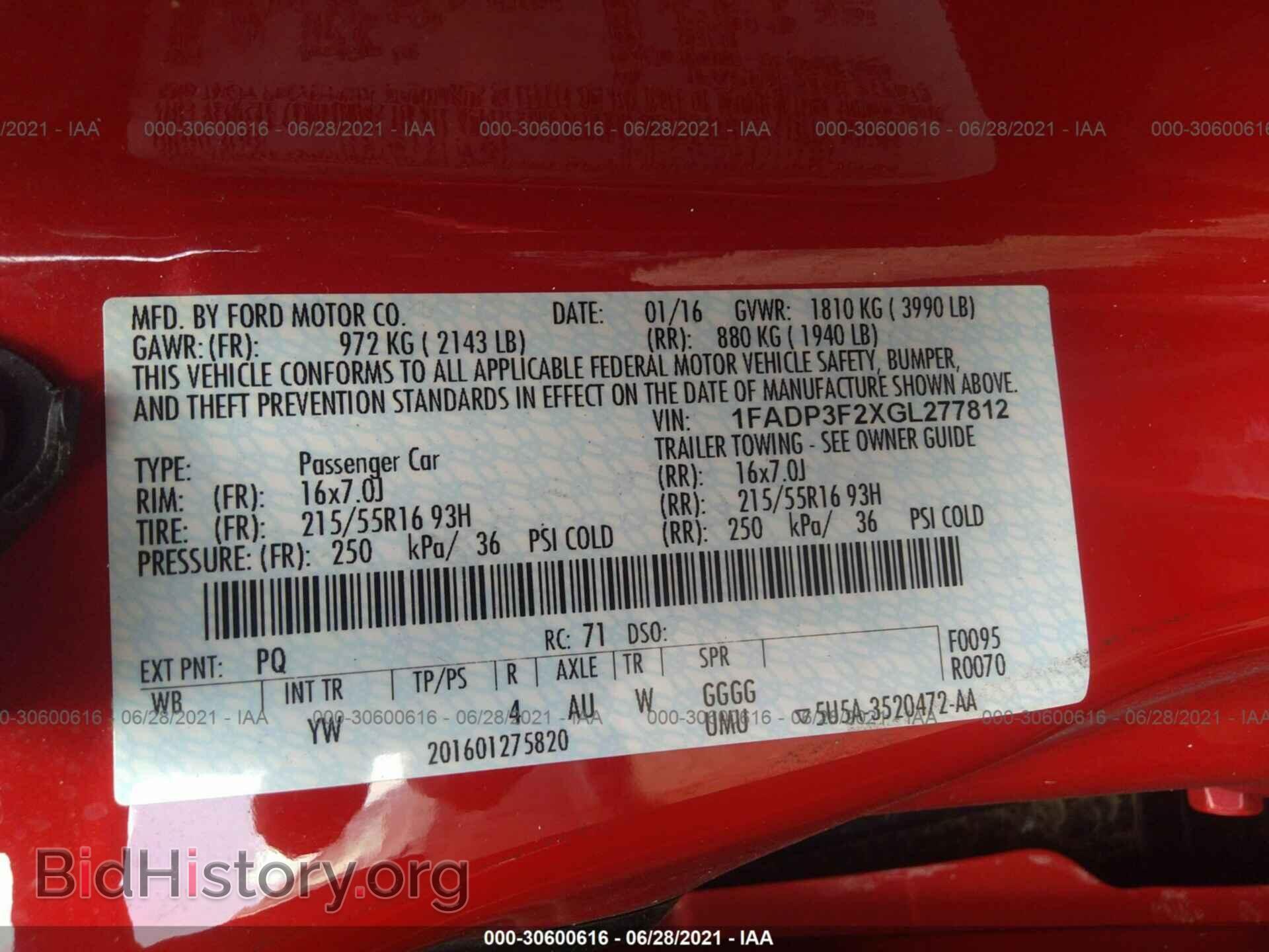 2016 FORD FOCUS - VIN: 1FADP3F2XGL277812 - Фото 9