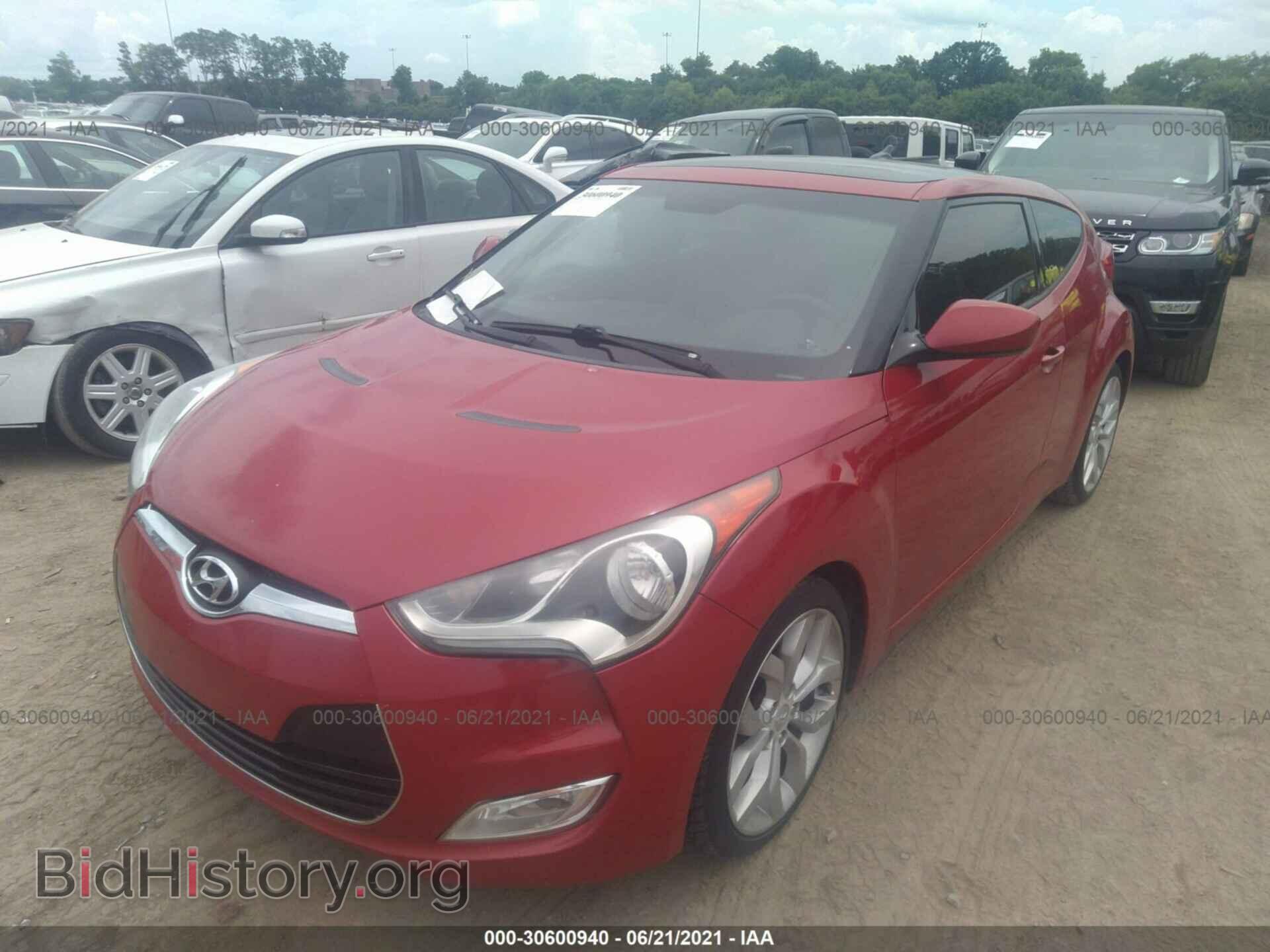 2012 HYUNDAI VELOSTER - VIN: KMHTC6AD2CU028299 - Фото 2