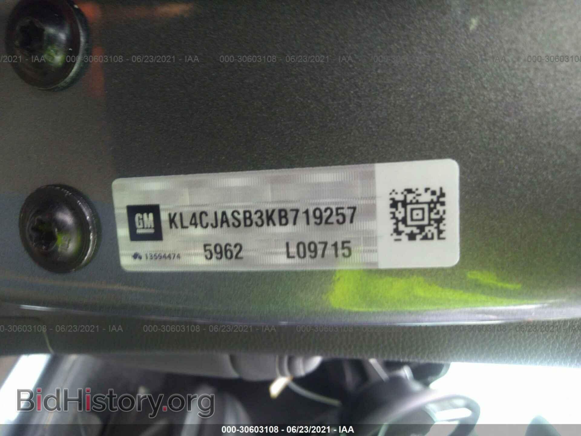 2019 BUICK ENCORE - VIN: KL4CJASB3KB719257 - Photo 9