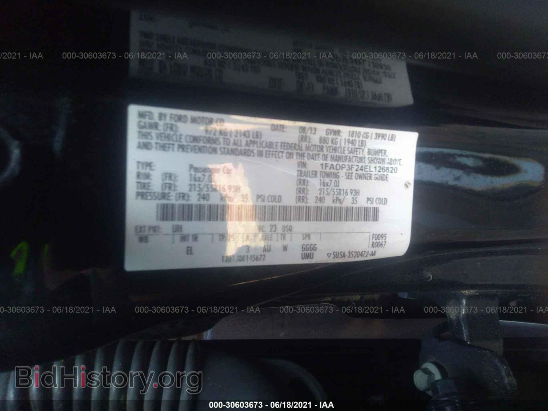 2014 FORD FOCUS - VIN: 1FADP3F24EL126820 - Photo 9