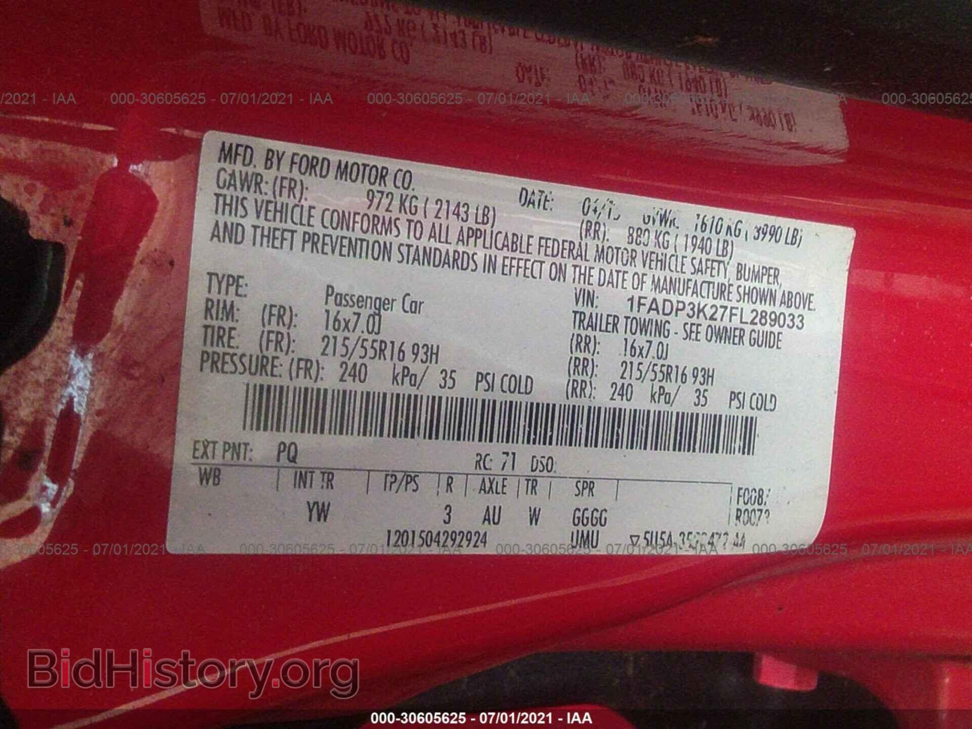 2015 FORD FOCUS - VIN: 1FADP3K27FL289033 - Photo 9
