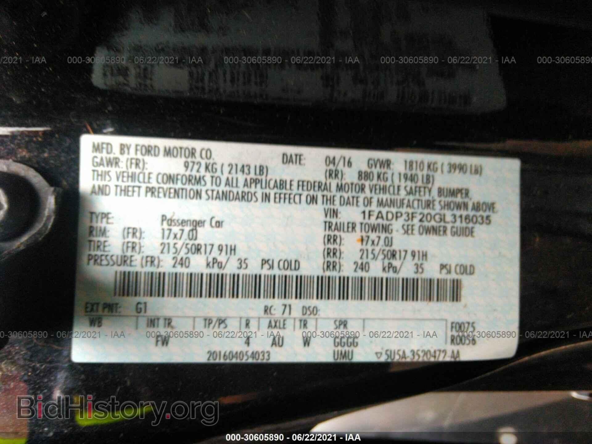 2016 FORD FOCUS - VIN: 1FADP3F20GL316035 - Photo 9