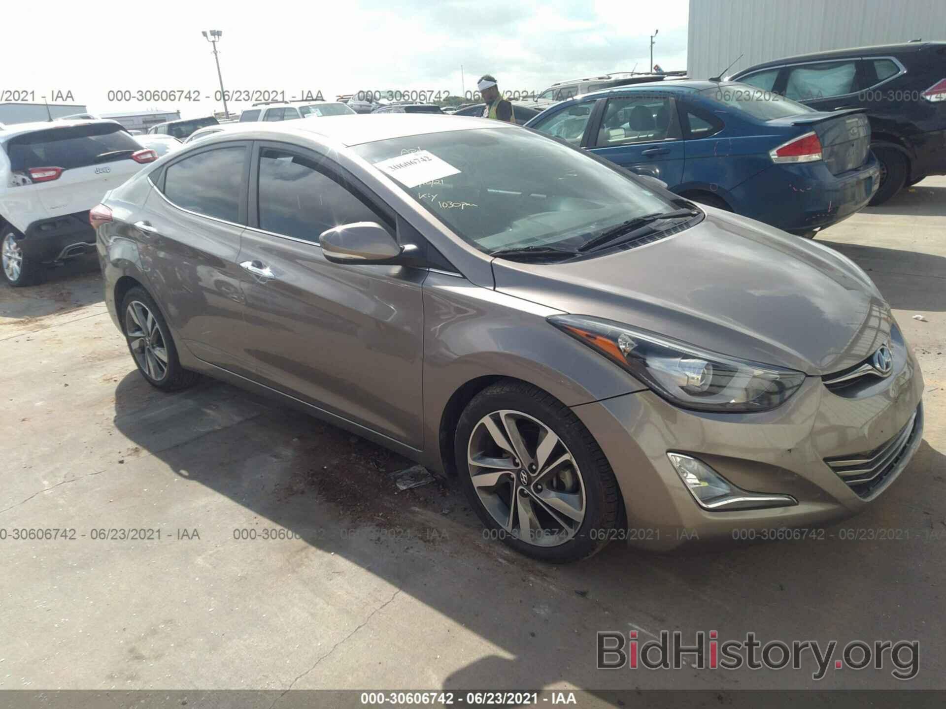 Photo 5NPDH4AE9GH741305 - HYUNDAI ELANTRA 2016