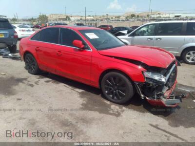 2012 Audi A4 2.0T Premium, red — VIN WAUAFAFL7CN017053, IAAI
