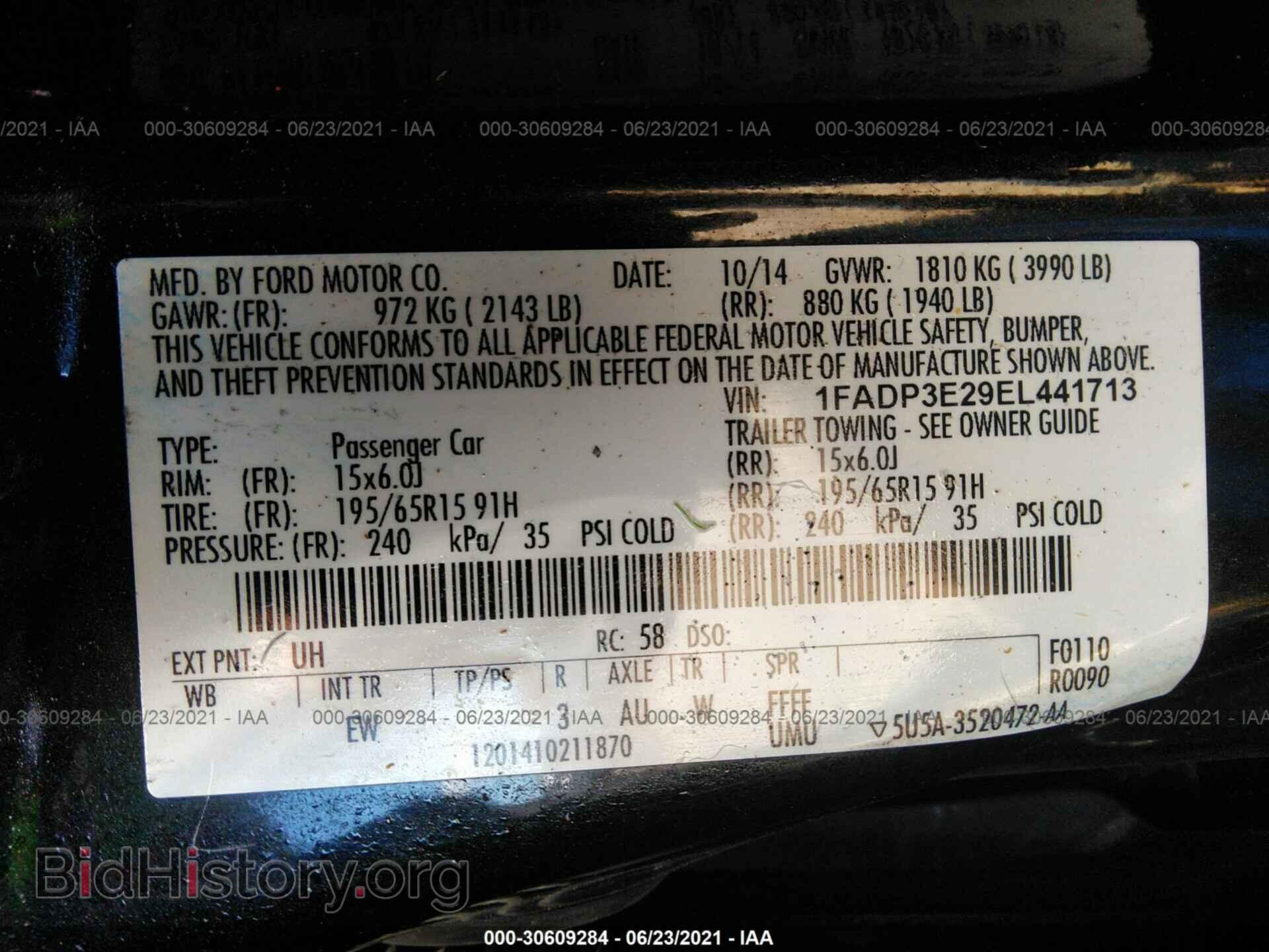 2014 FORD FOCUS - VIN: 1FADP3E29EL441713 - Photo 9