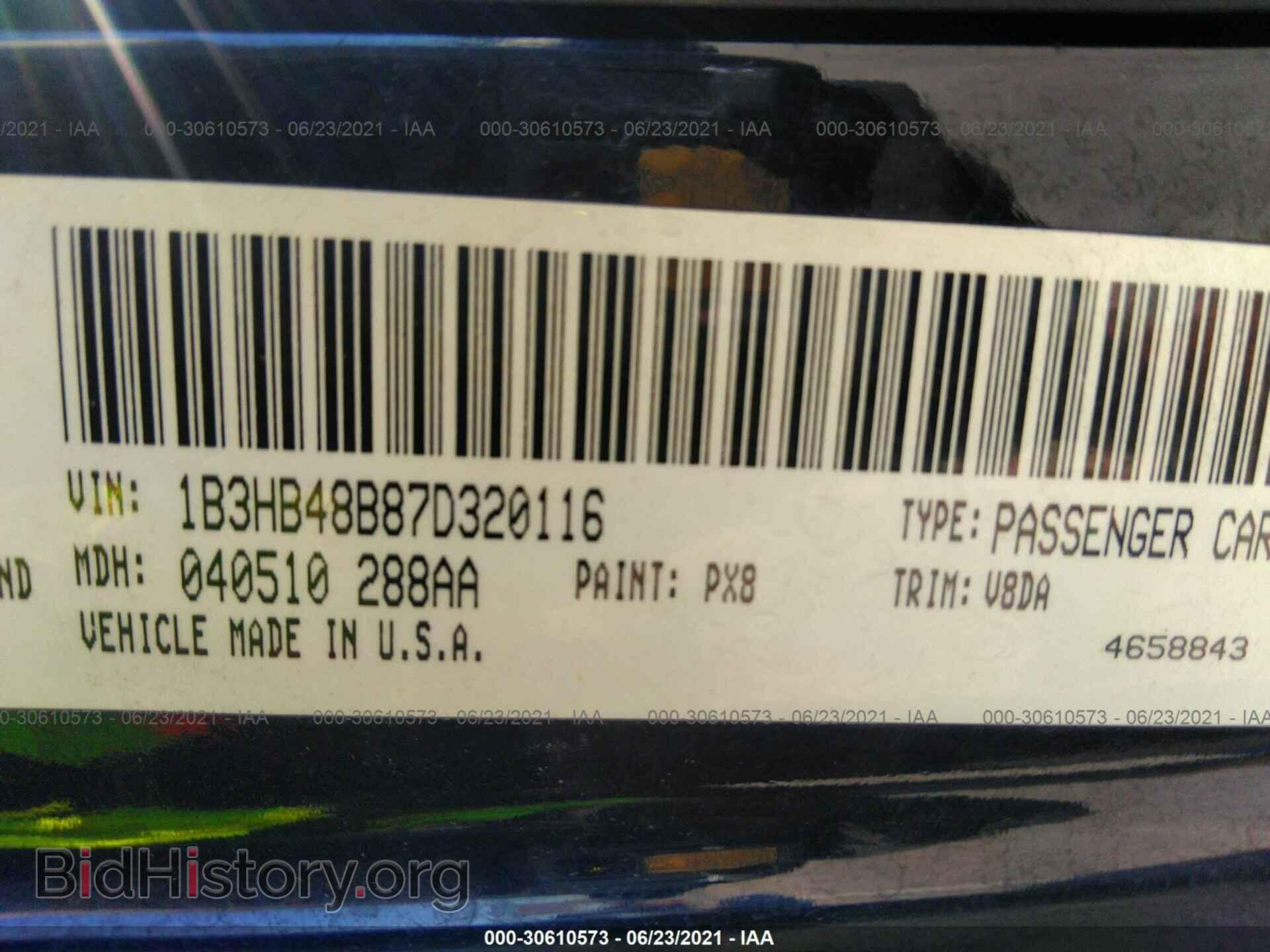 2007 DODGE CALIBER - VIN: 1B3HB48B87D320116 - Фото 9