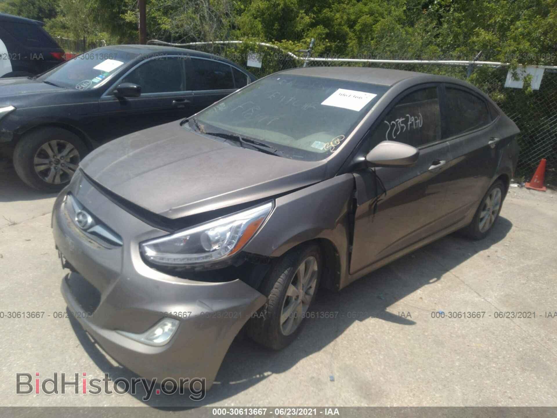 2014 HYUNDAI ACCENT - VIN: KMHCU4AE1EU750666 - Фото 2