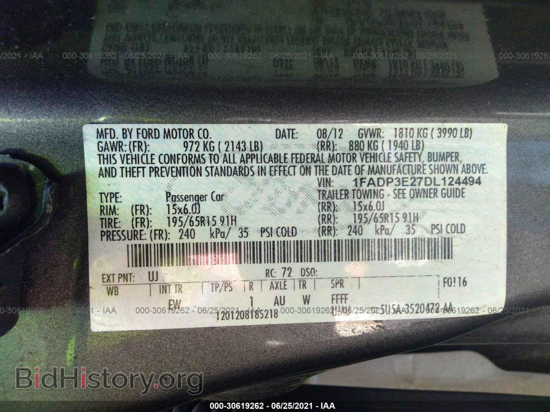 2013 FORD FOCUS - VIN: 1FADP3E27DL124494 - Photo 9