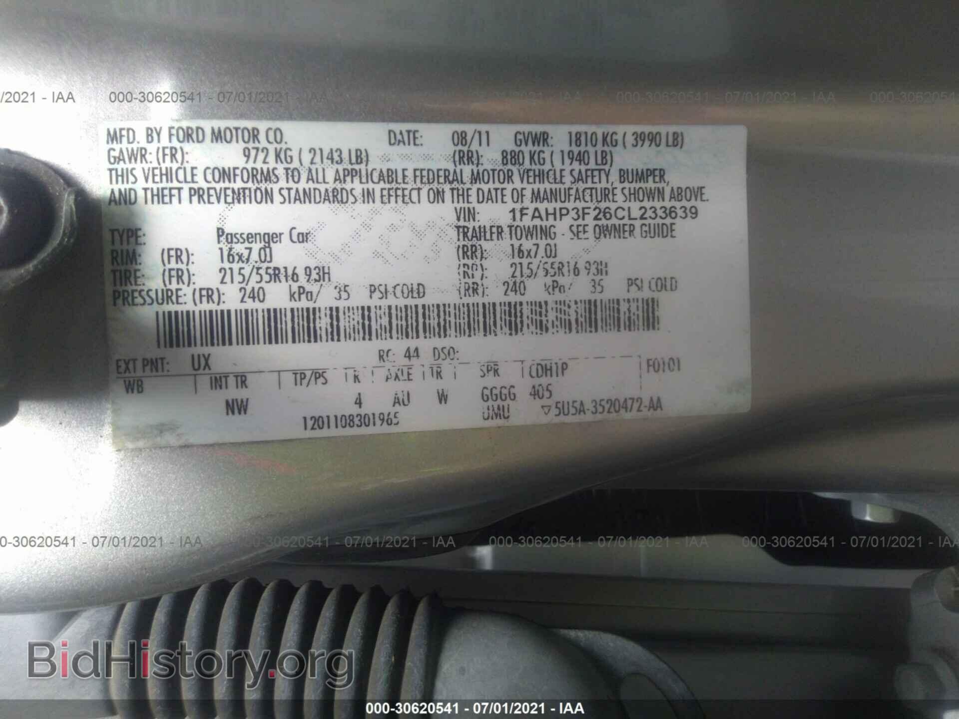 2012 FORD FOCUS - VIN: 1FAHP3F26CL233639 - Фото 9