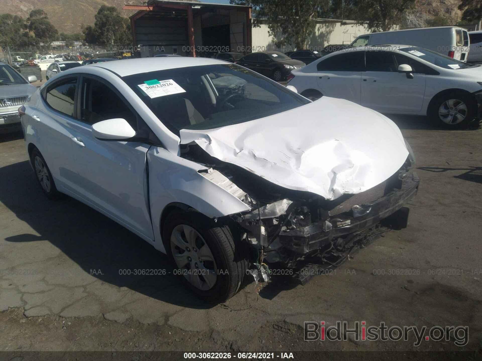 Photo 5NPDH4AE3GH695289 - HYUNDAI ELANTRA 2016