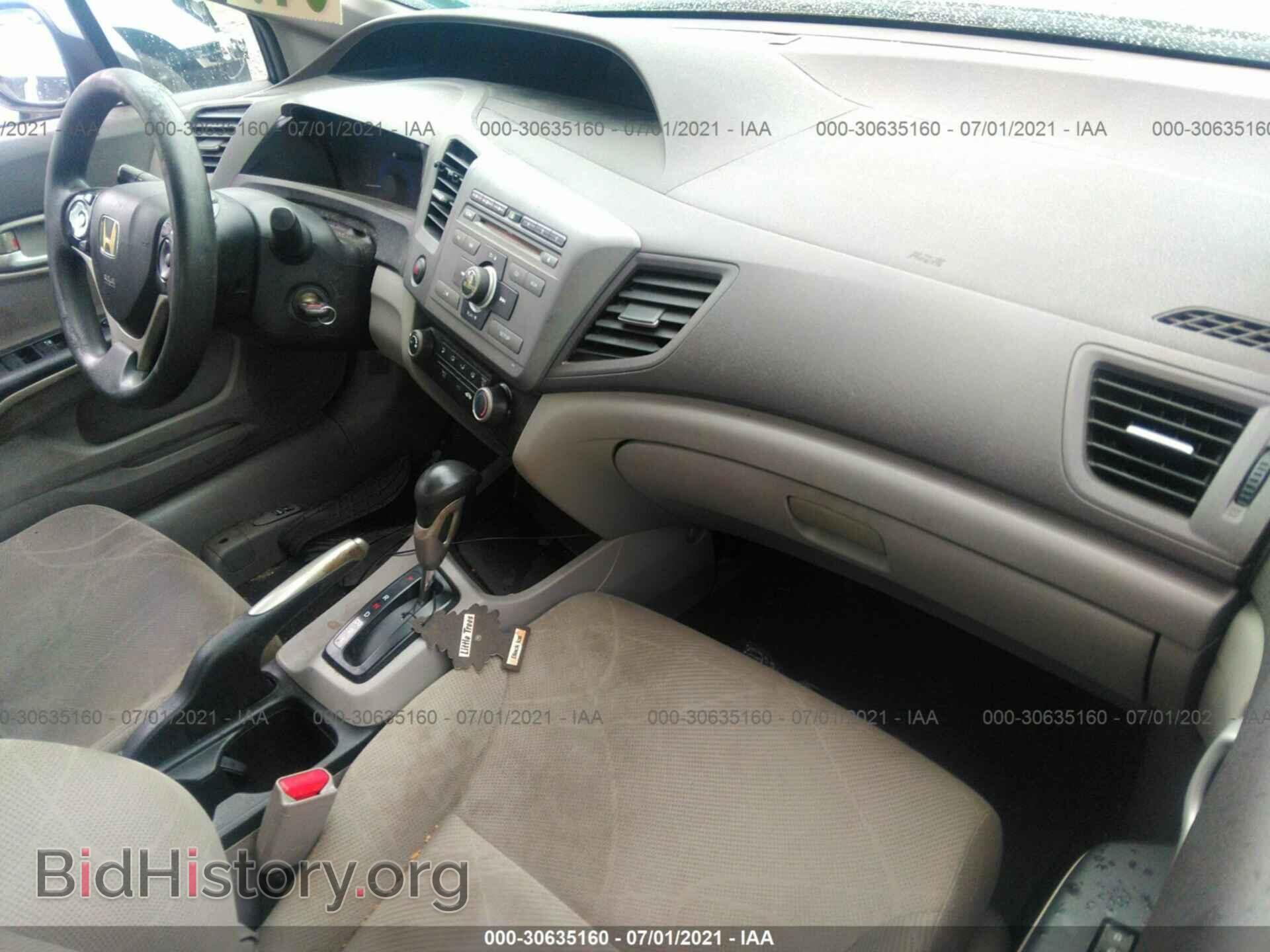 2012 HONDA CIVIC SDN - VIN: 2HGFB2F64CH318720 - Фото 5