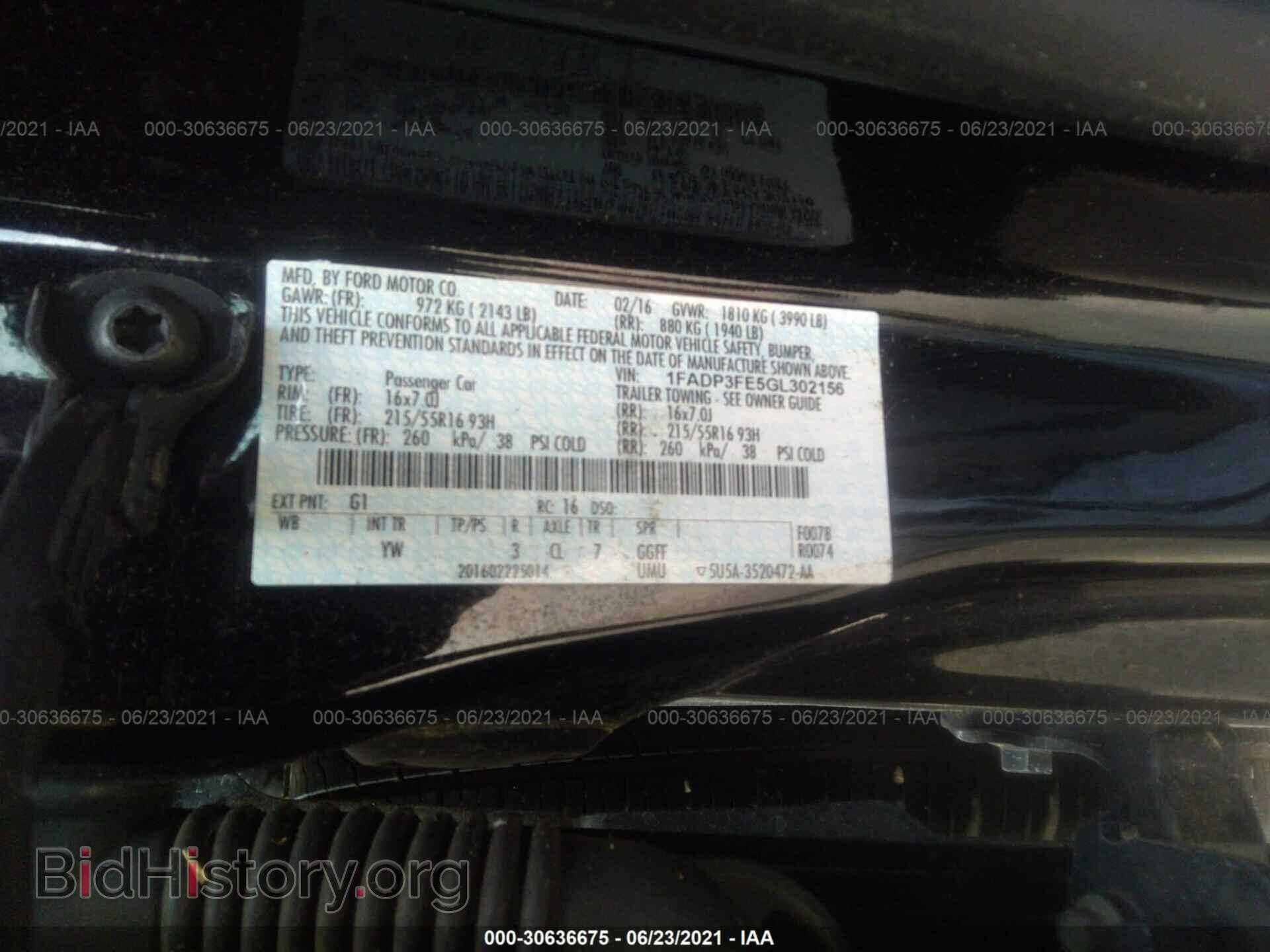 2016 FORD FOCUS - VIN: 1FADP3FE5GL302156 - Фото 9