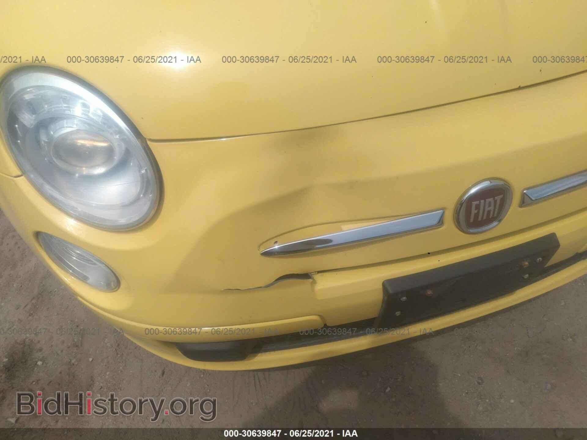 2013 FIAT 500 - VIN: 3C3CFFAR9DT739974 - Photo 6