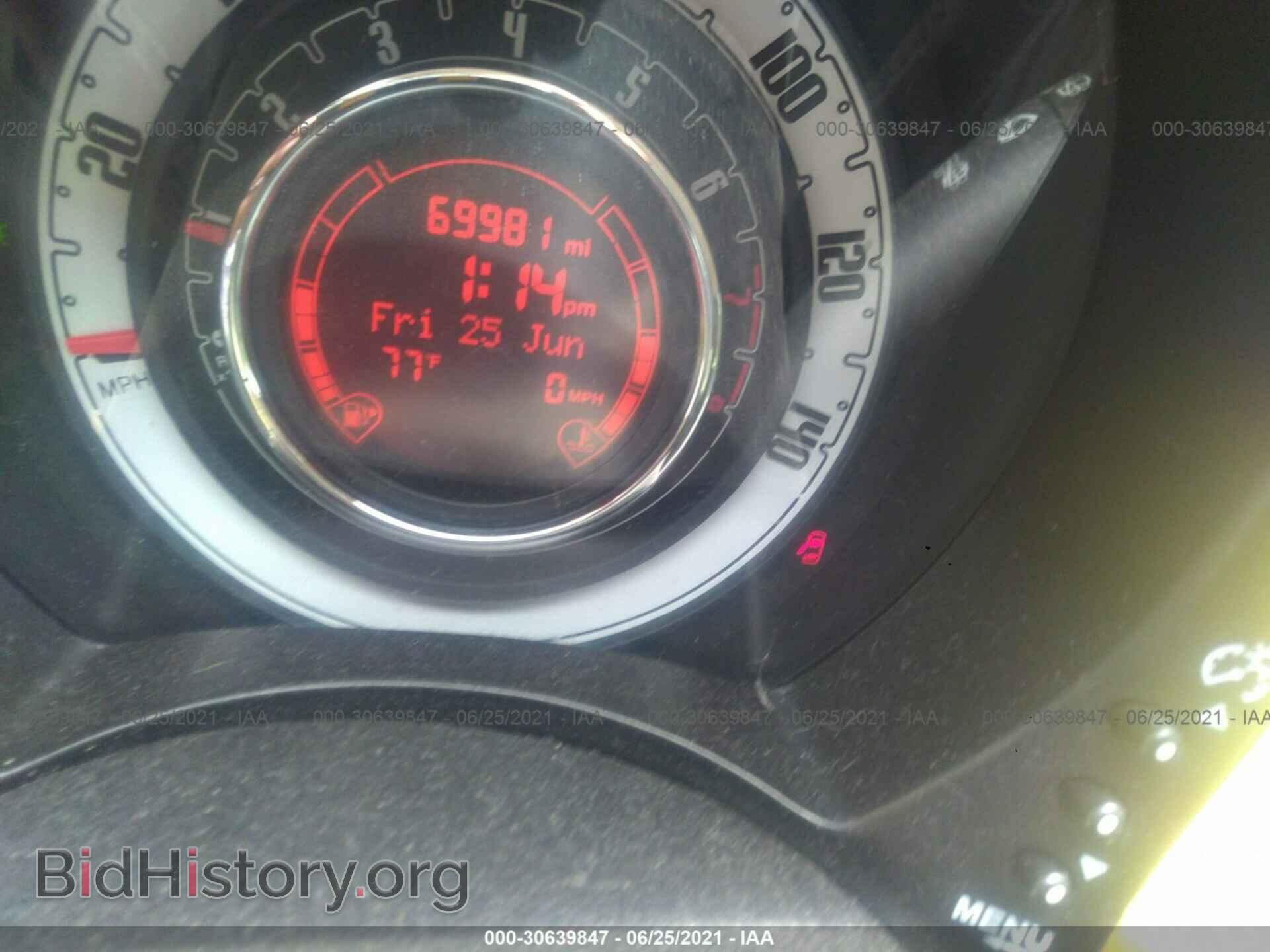 2013 FIAT 500 - VIN: 3C3CFFAR9DT739974 - Photo 7