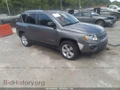 2012 Jeep COMPASS Sport, серый — VIN 1C4NJDBB1CD659193, IAAI