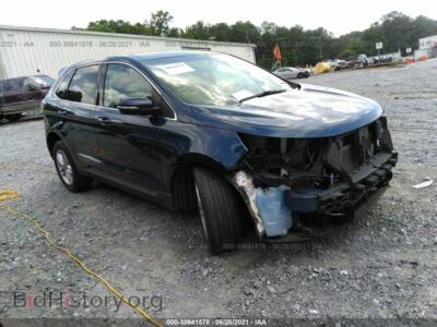 2017 Ford EDGE SEL, blue — VIN 2FMPK3J86HBB44186, IAAI