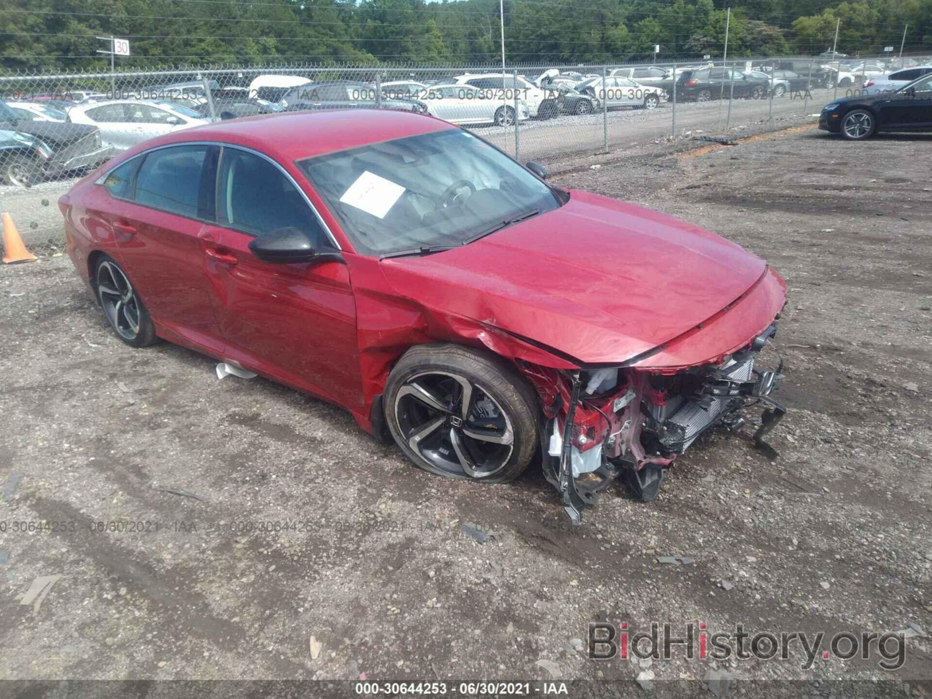 Photo 1HGCV1F44MA049119 - HONDA ACCORD SEDAN 2021