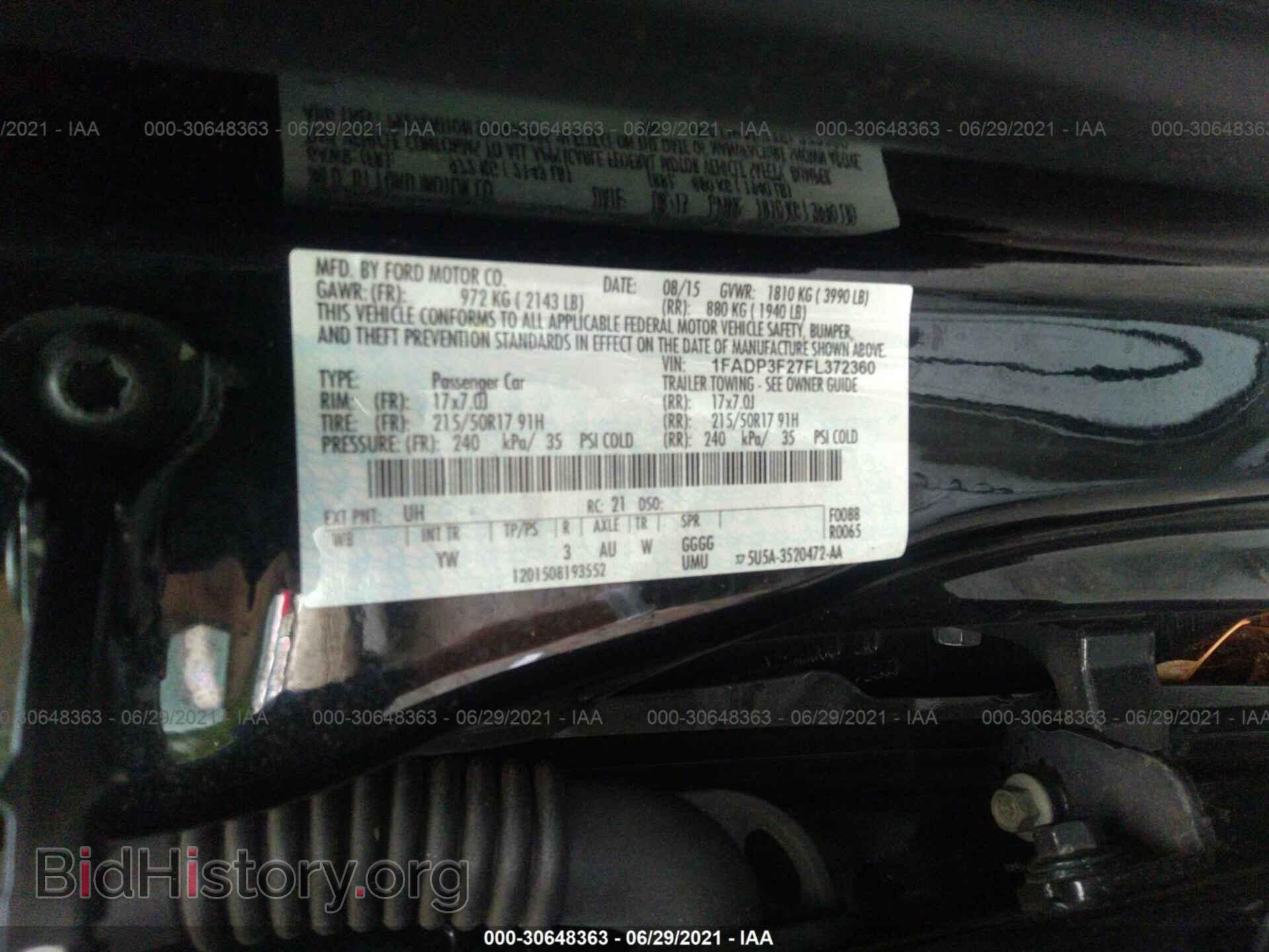 2015 FORD FOCUS - VIN: 1FADP3F27FL372360 - Photo 9