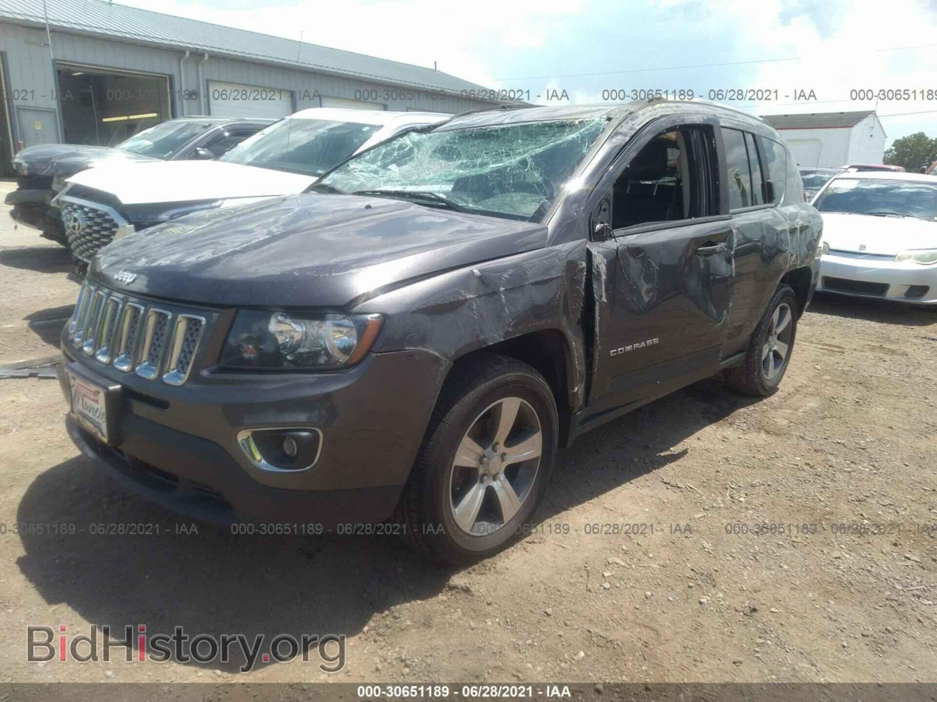 2017 JEEP COMPASS - VIN: 1C4NJDEB6HD107661 - Фото 2